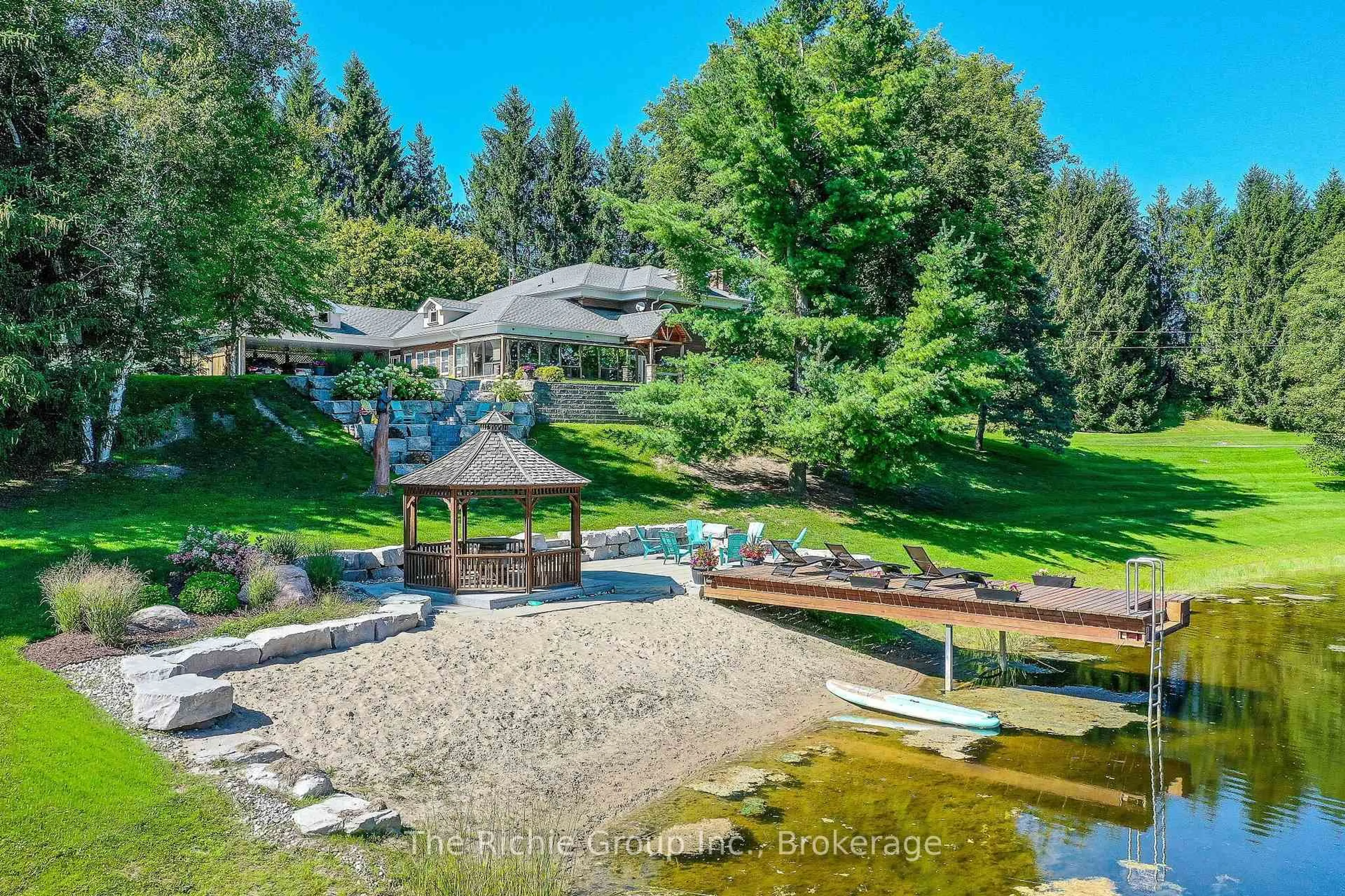A pic from outside/outdoor area/front of a property/back of a property/a pic from drone, water/lake/river/ocean view for 994030 Mono Adjala Town Line, Mono Ontario L9W 6H8