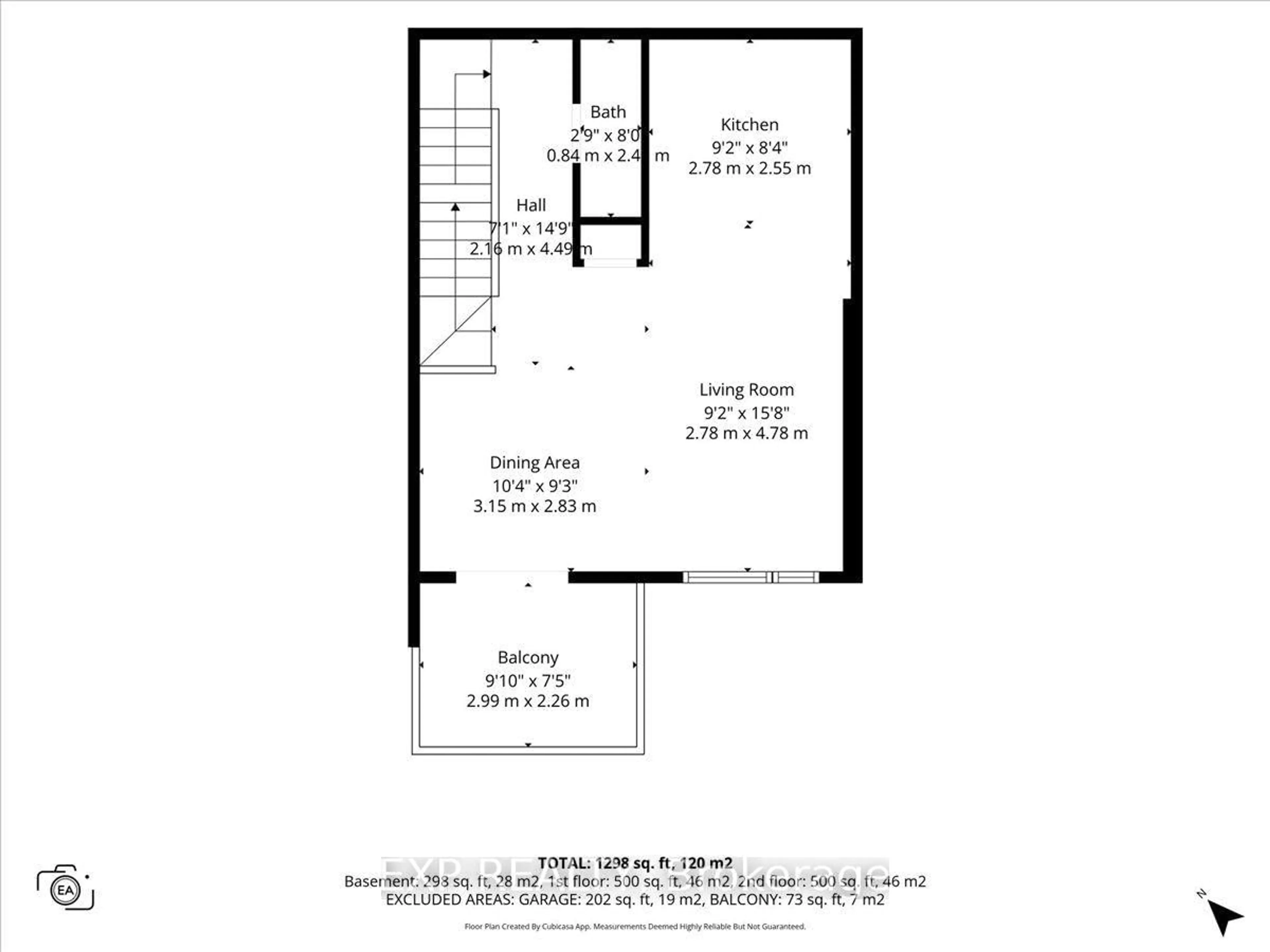 Floor plan for 302 Clearpath Private, Kanata Ontario K2T 0S5