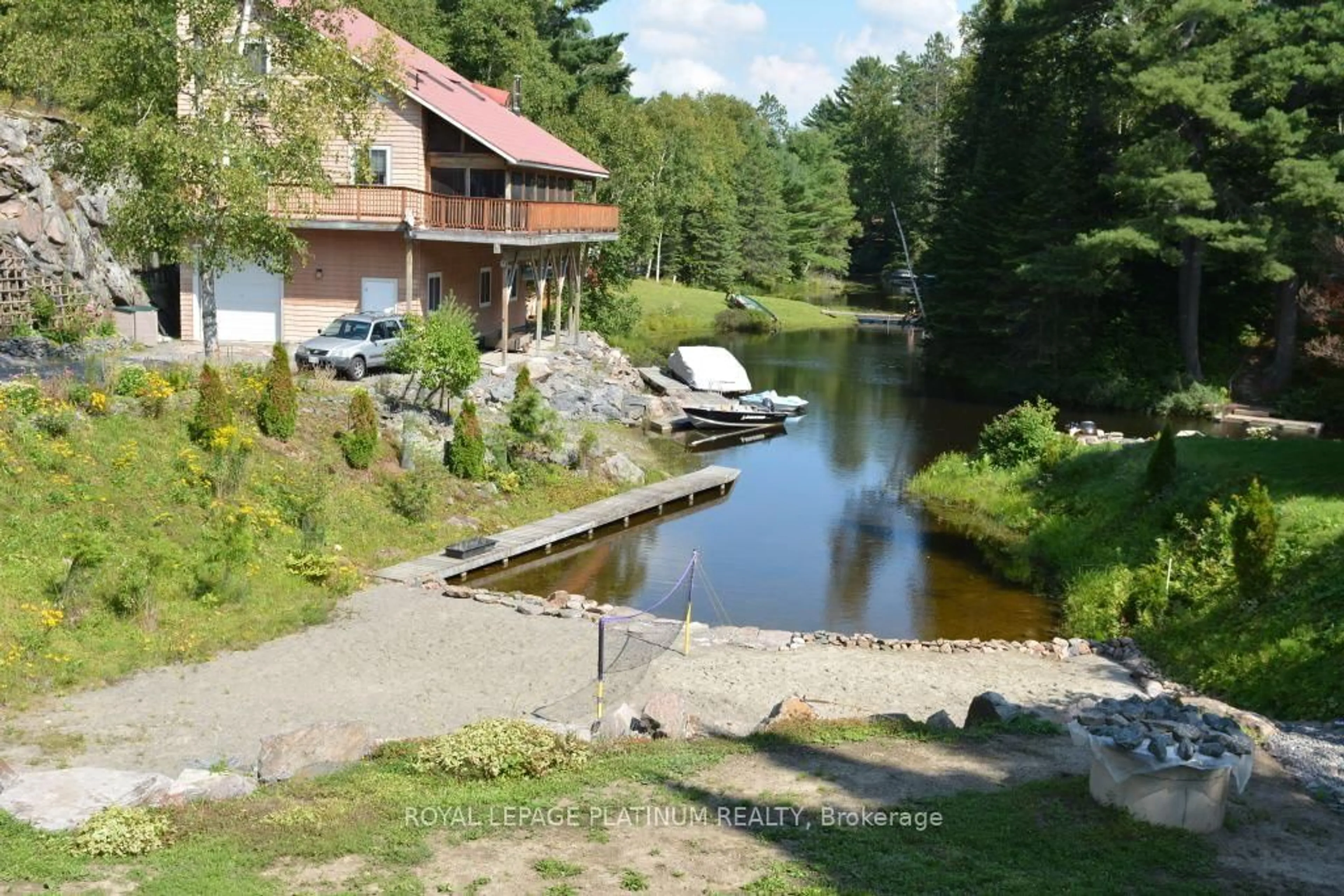 Patio, water/lake/river/ocean view for 111 Access Rd, Parry Sound Remote Area Ontario P0G 1A0