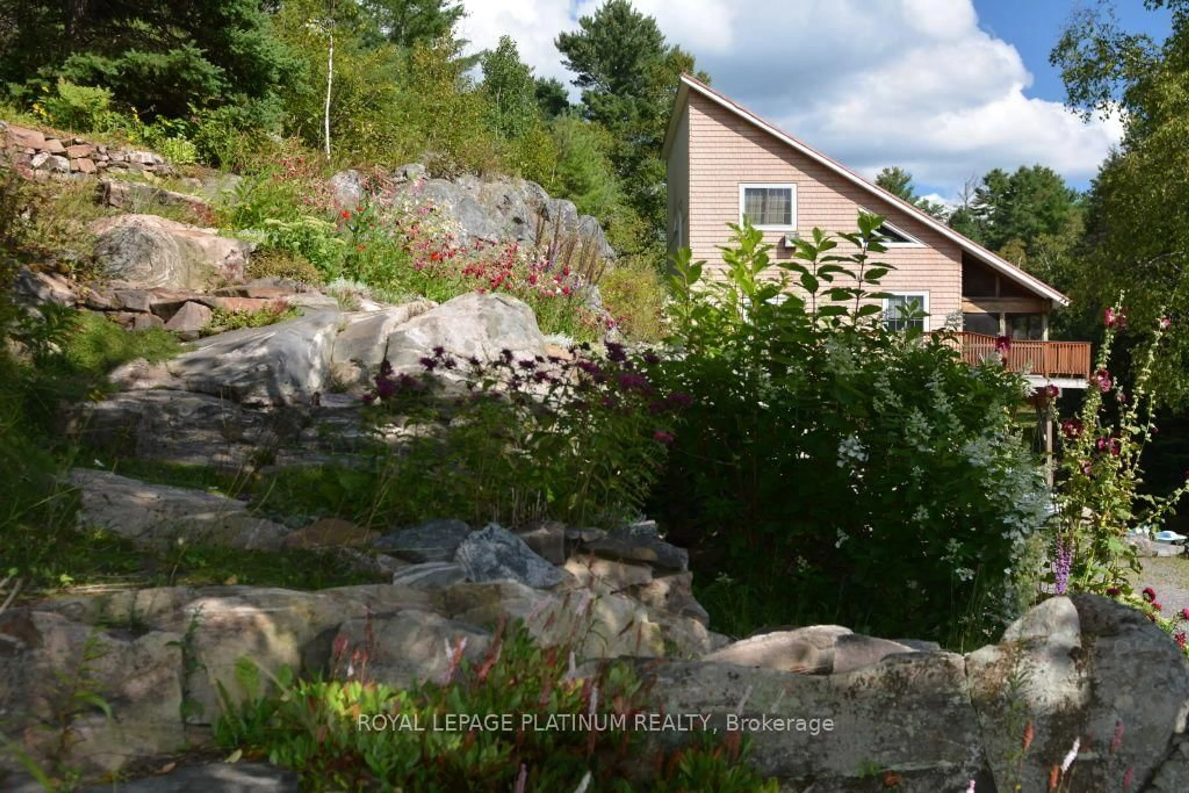 Patio, water/lake/river/ocean view for 111 Access Rd, Parry Sound Remote Area Ontario P0G 1A0