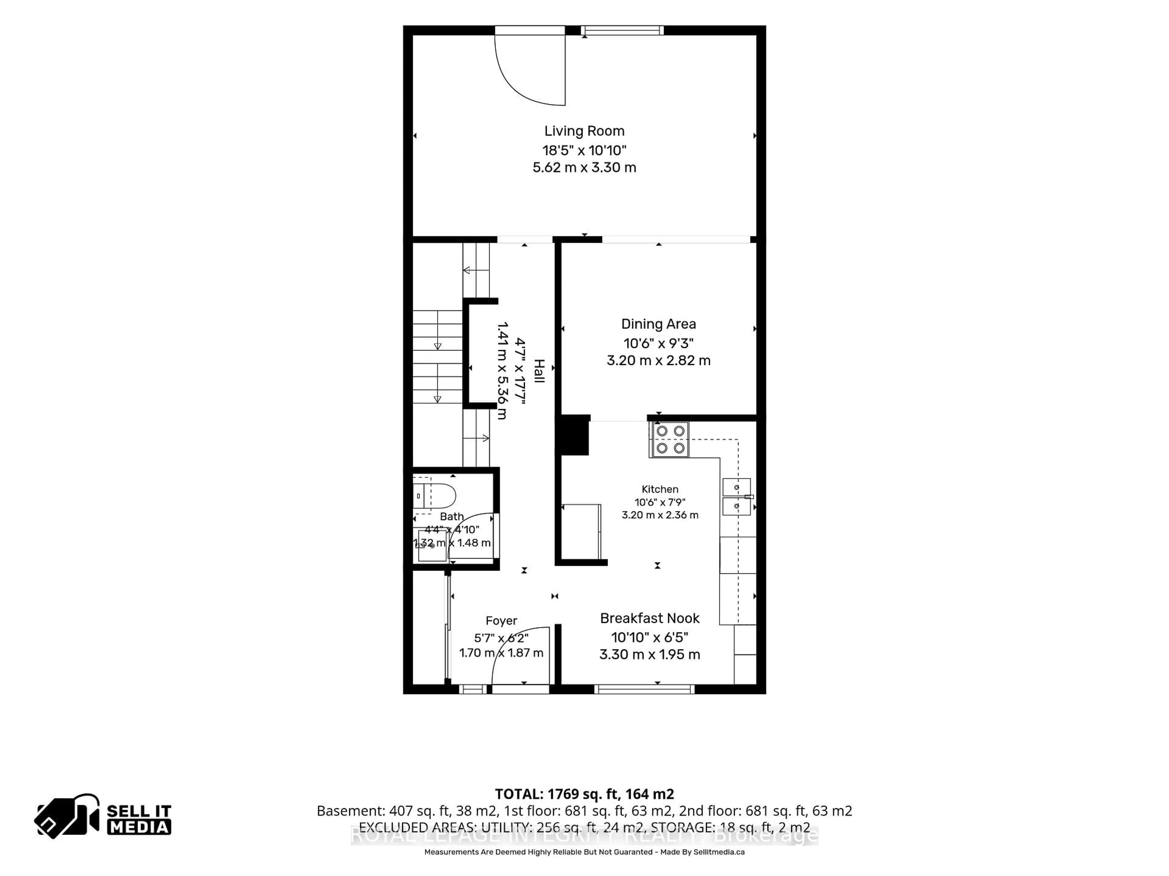 Floor plan for 890 Cahill Dr ##4, Ottawa Ontario K1V 9A4