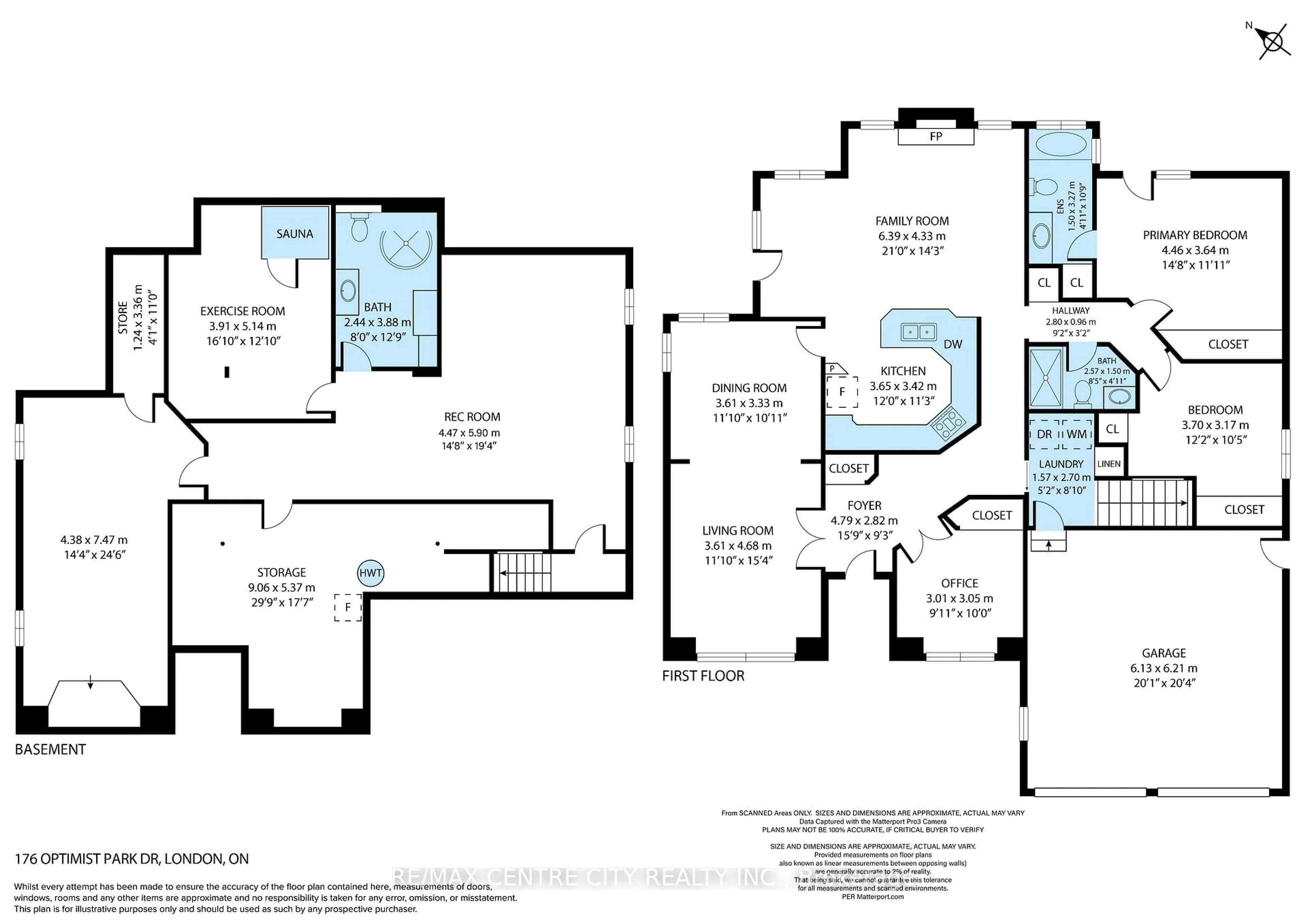Floor plan for 176 Optimist Park Dr, London South Ontario N6K 4M2