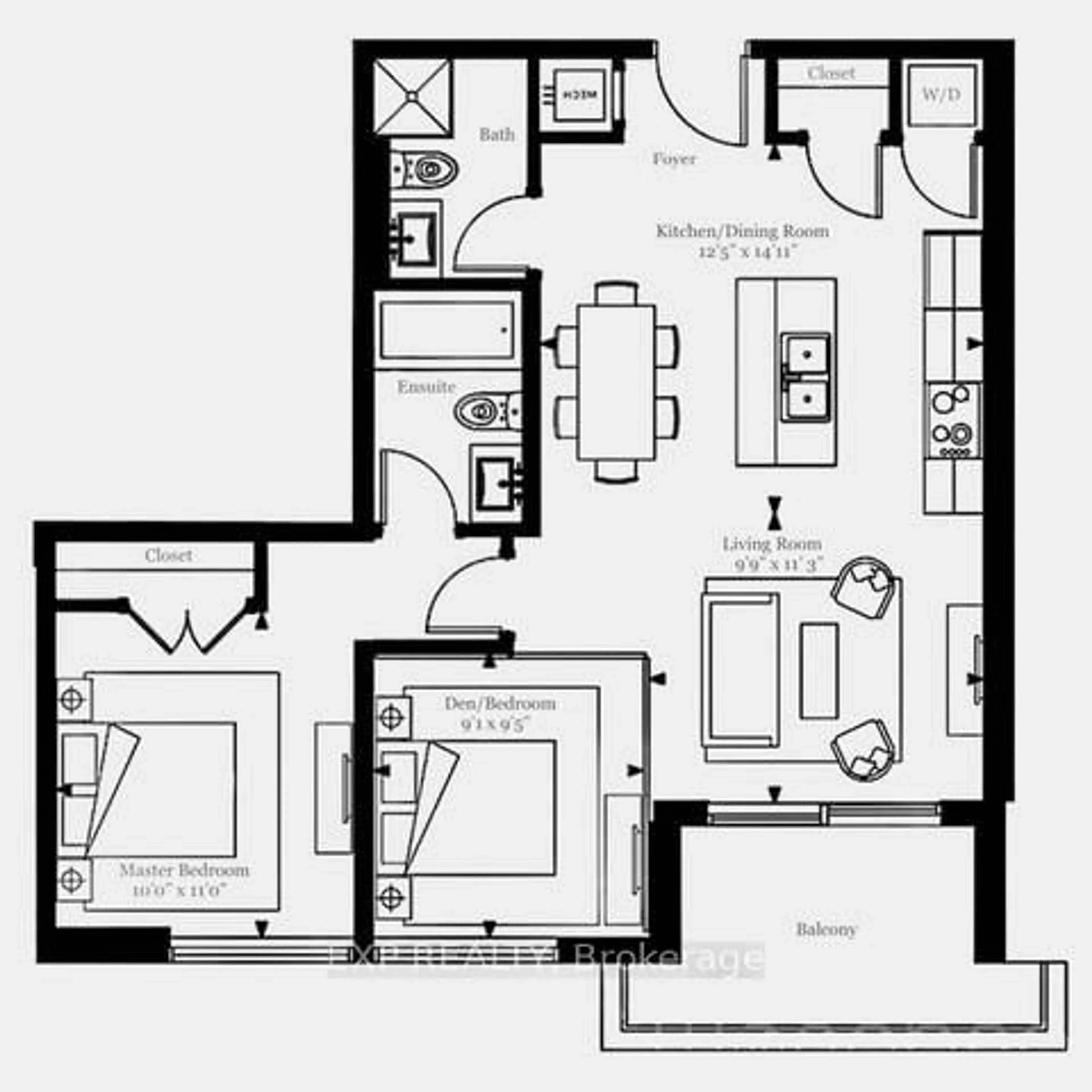 Floor plan for 479 Charlton Ave #601, Hamilton Ontario L8N 0B4