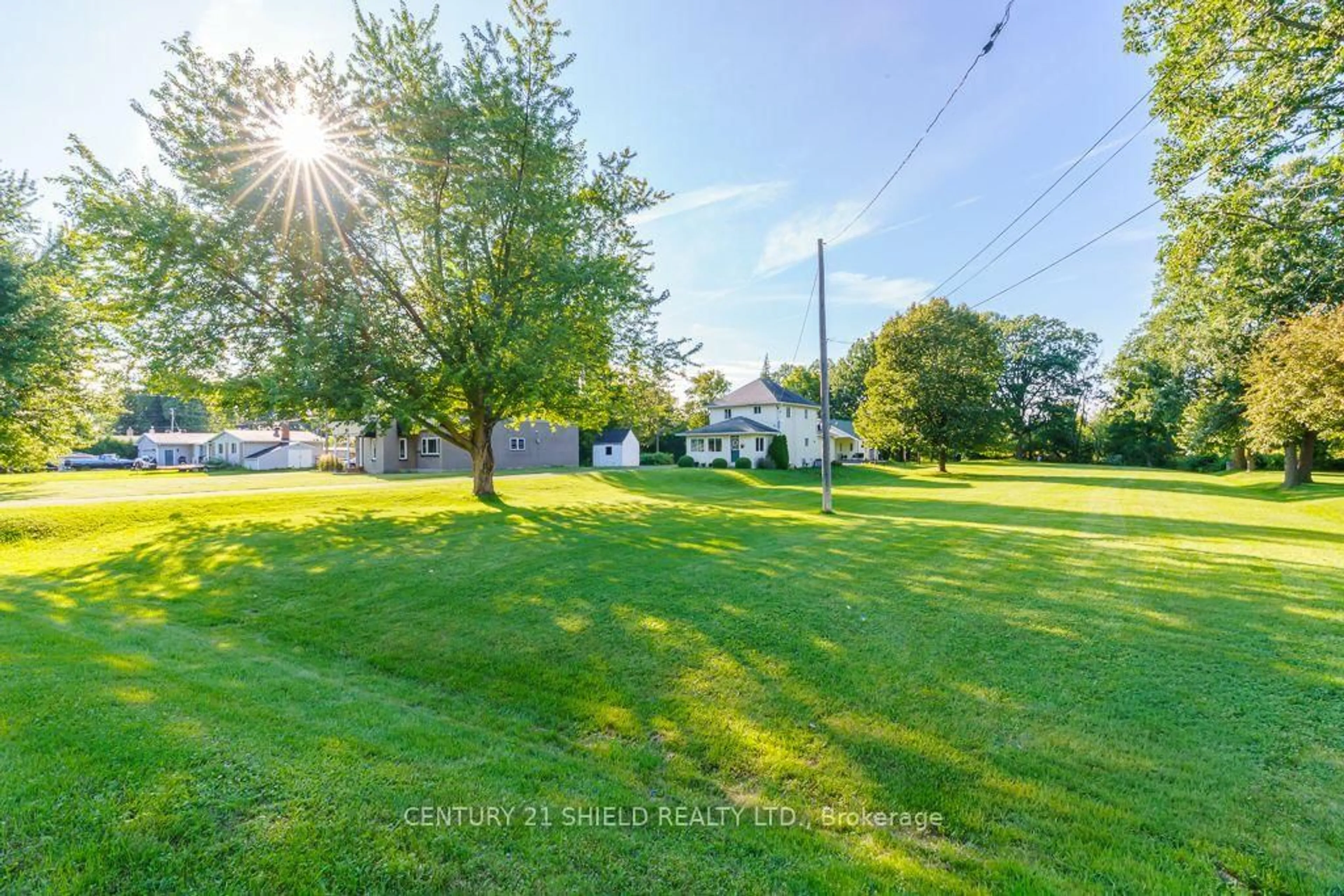 A pic from outside/outdoor area/front of a property/back of a property/a pic from drone, water/lake/river/ocean view for 17245 County Rd 18 Rd, South Stormont Ontario K0C 2A0