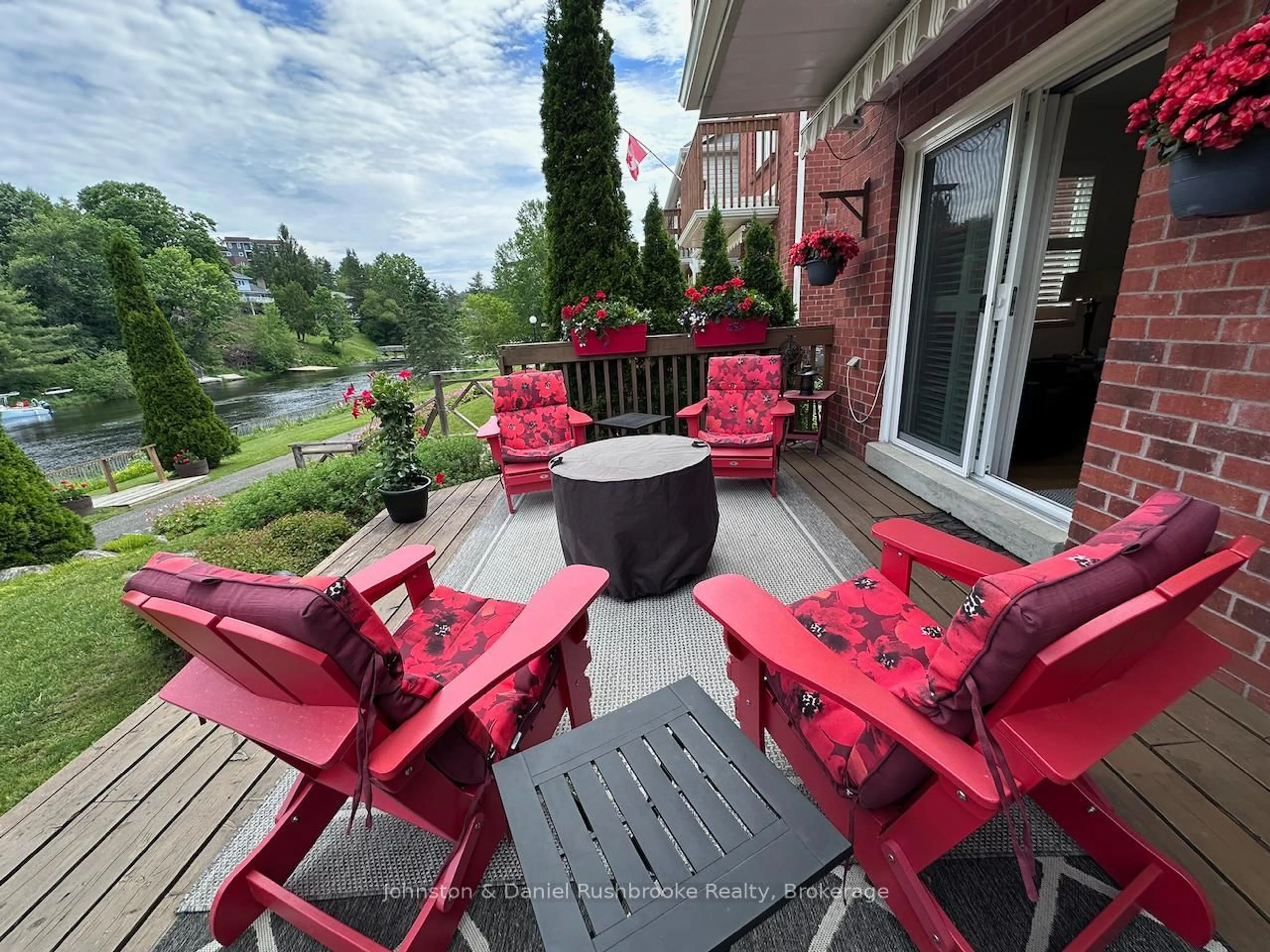 Patio, water/lake/river/ocean view for 39 Shoreline Dr, Bracebridge Ontario P1L 1Z3