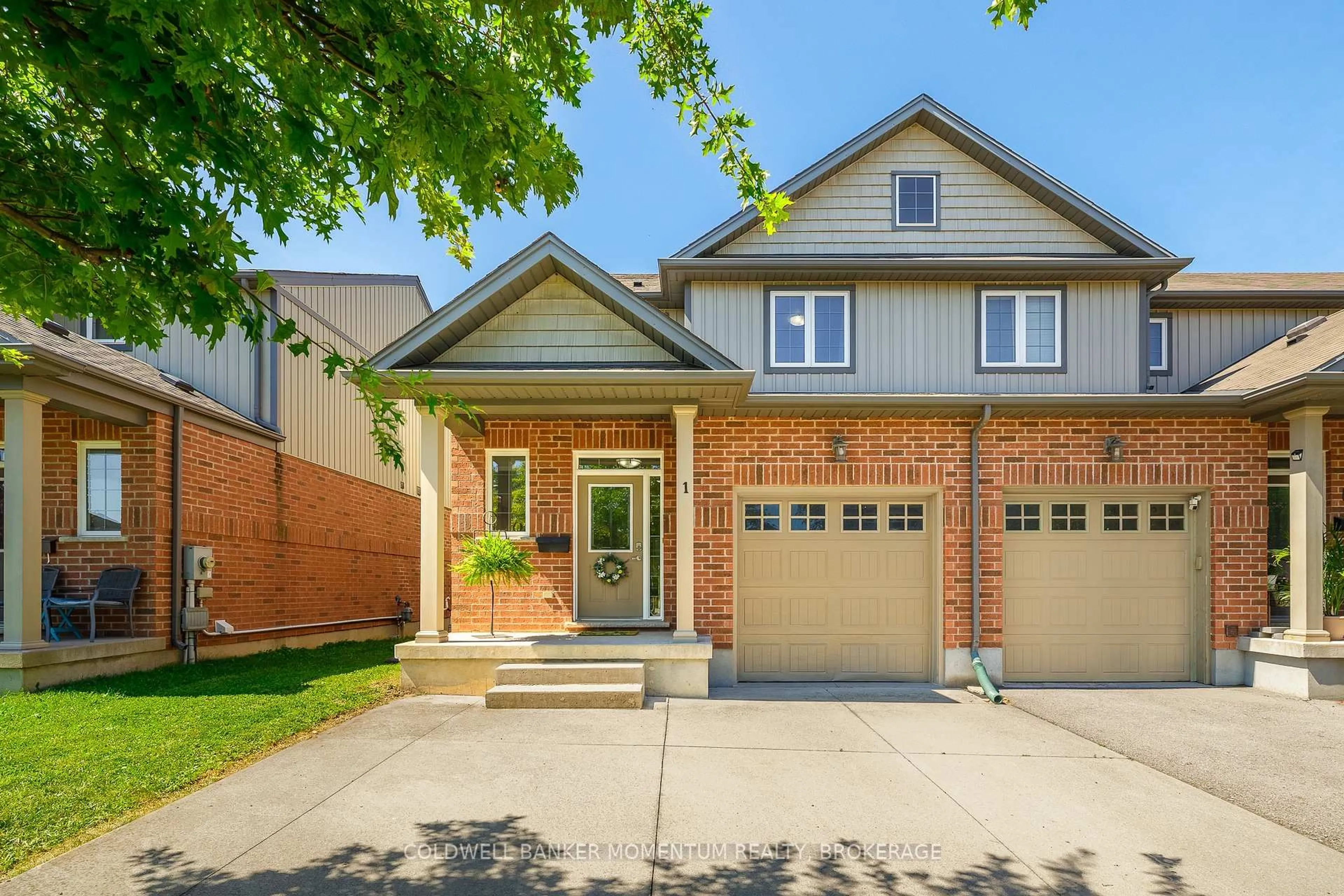 Home with brick exterior material, street for 1 HILTS Crt, St. Catharines Ontario L2P 0C9