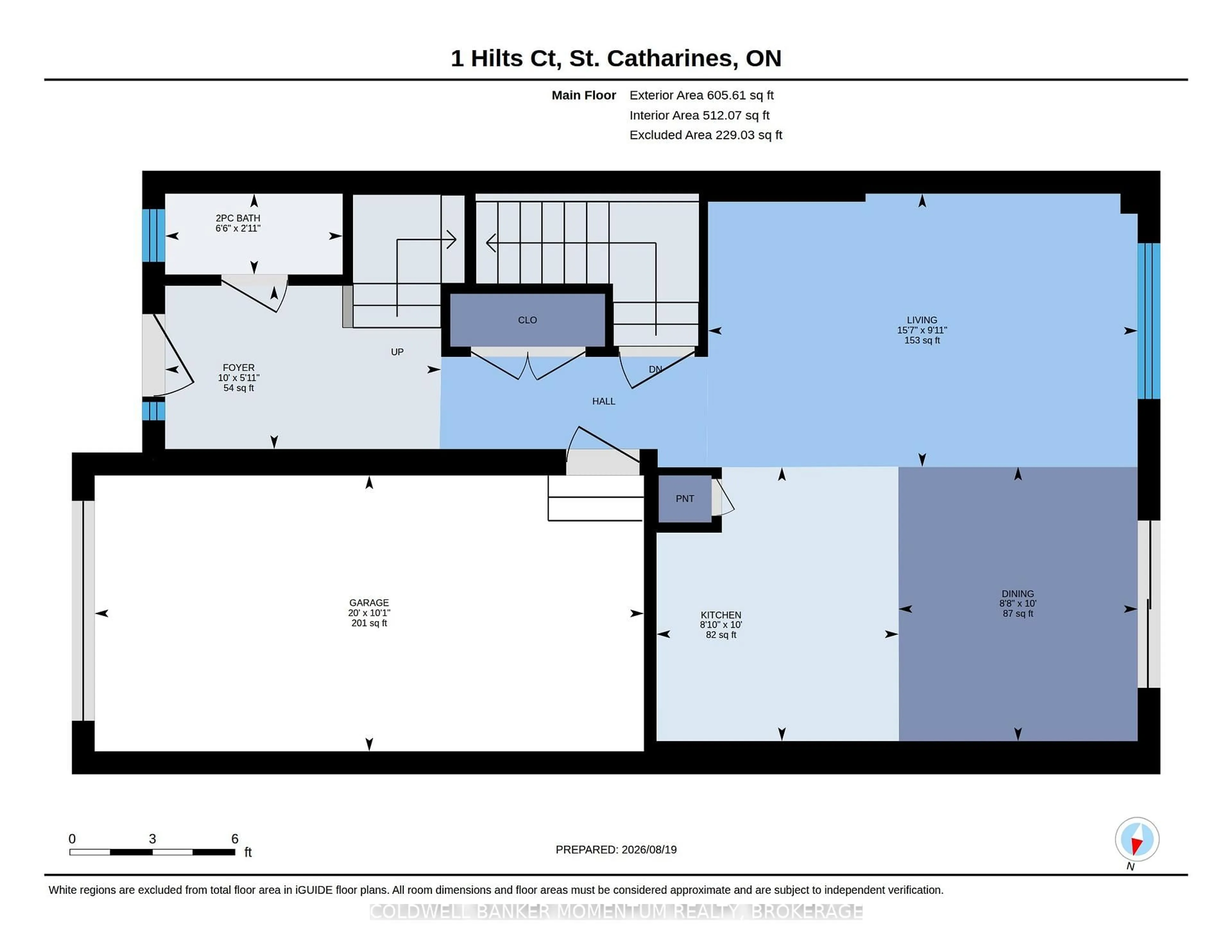 Floor plan for 1 HILTS Crt, St. Catharines Ontario L2P 0C9
