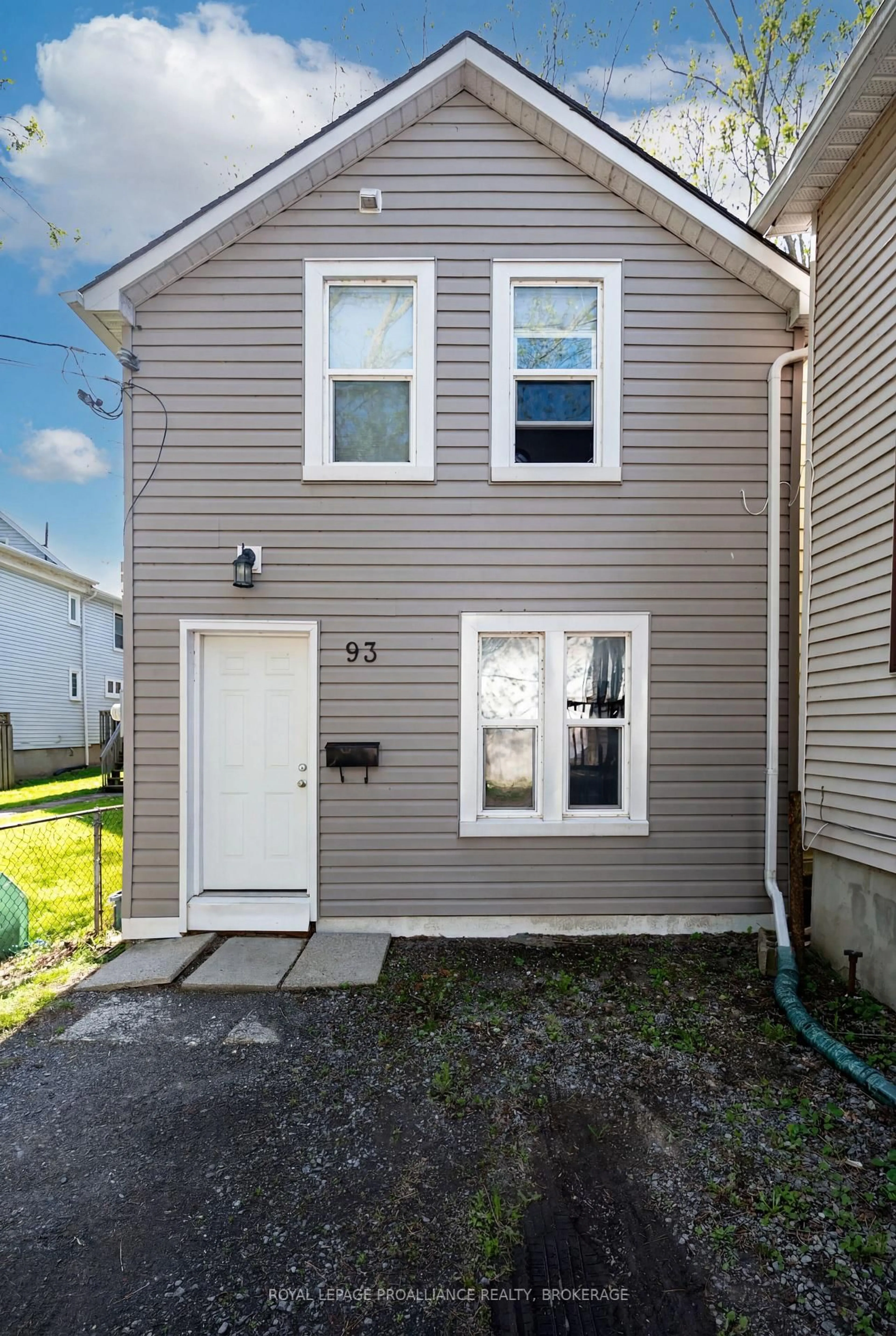 Home with vinyl exterior material, street for 93 Linton St, Kingston Ontario K7K 1N6