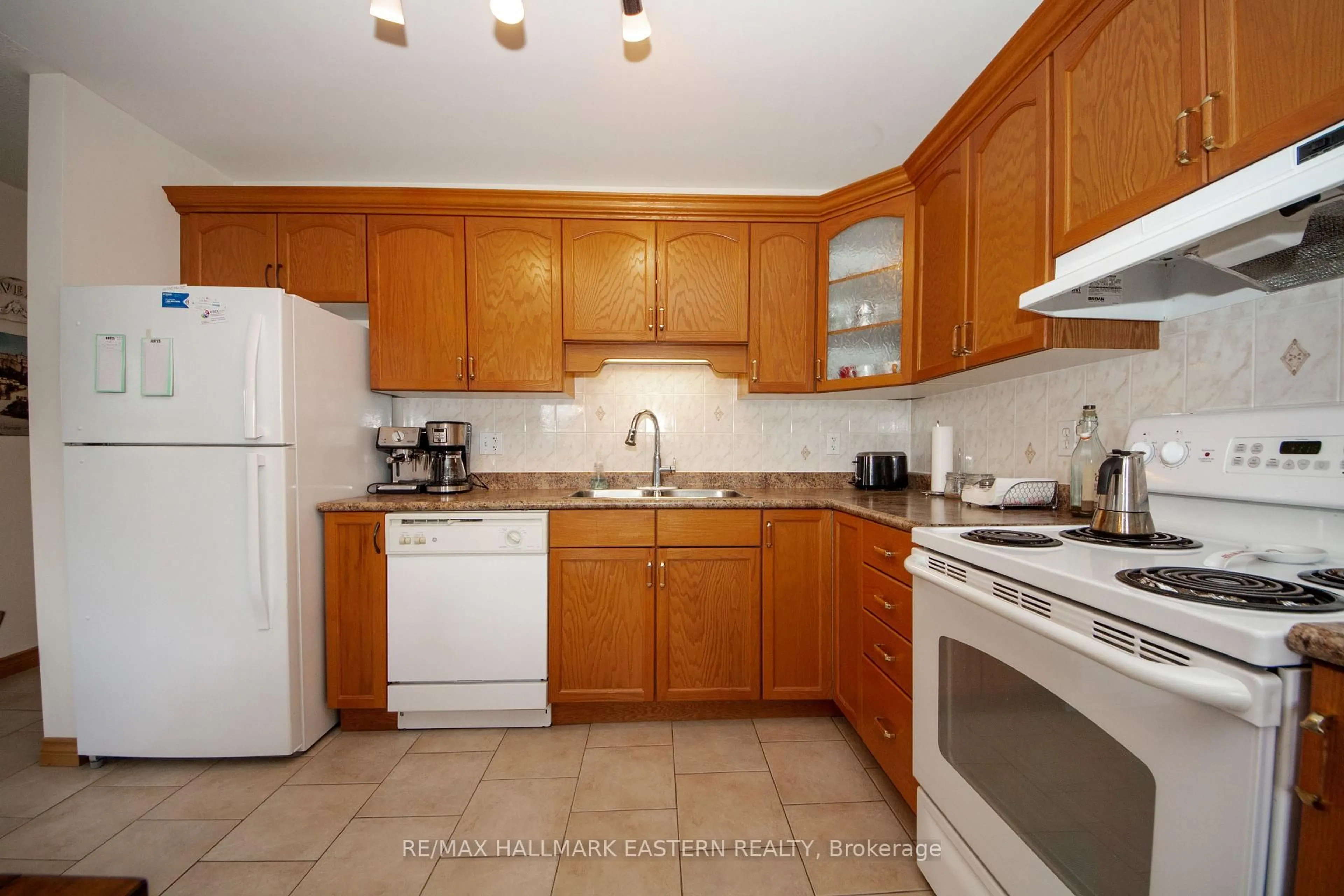 Standard kitchen, ceramic/tile floor for 878 Armour Rd #202, Peterborough Ontario K9H 2A6