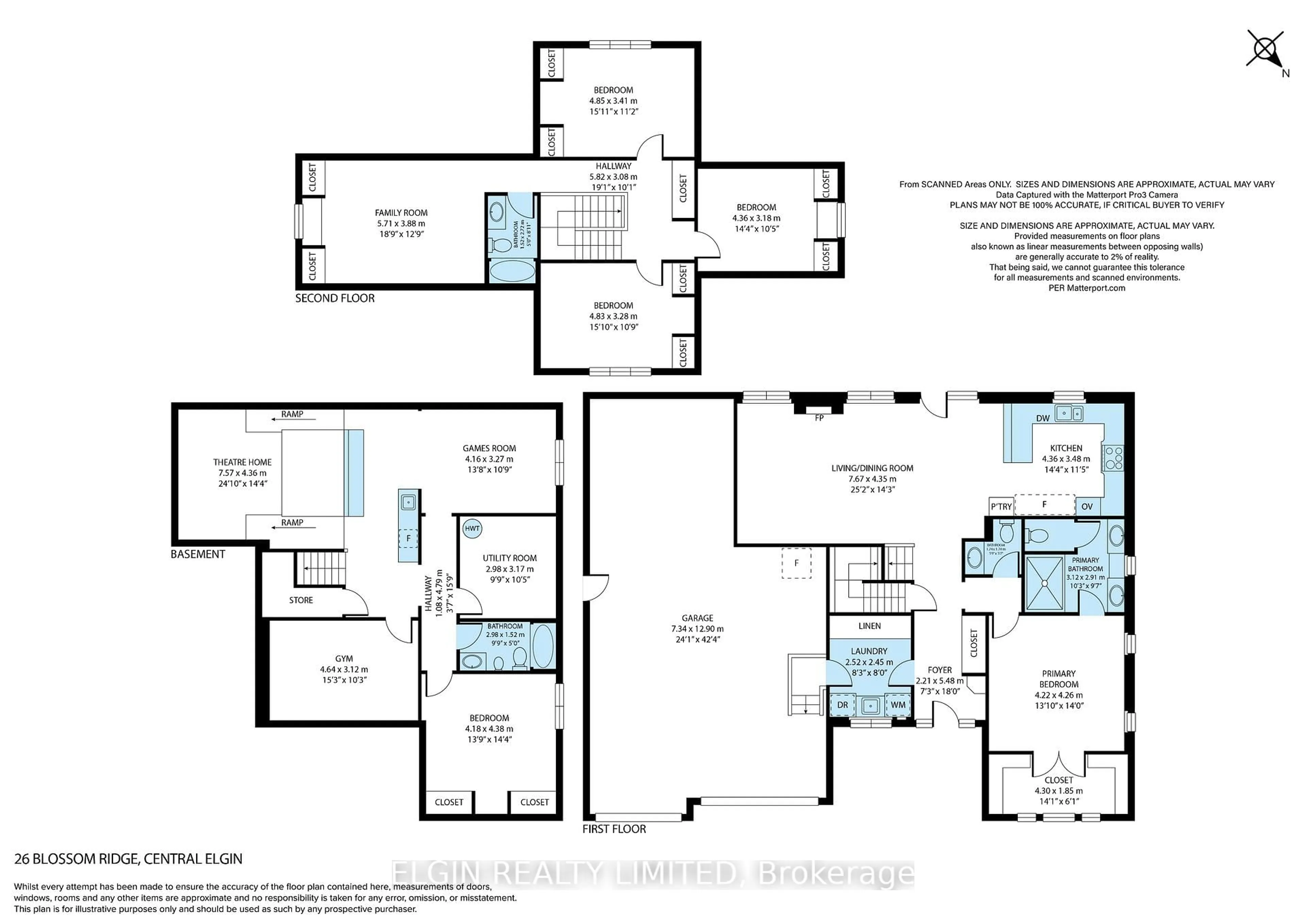 Floor plan for 26 Blossom Rdge, Central Elgin Ontario N5P 3S7