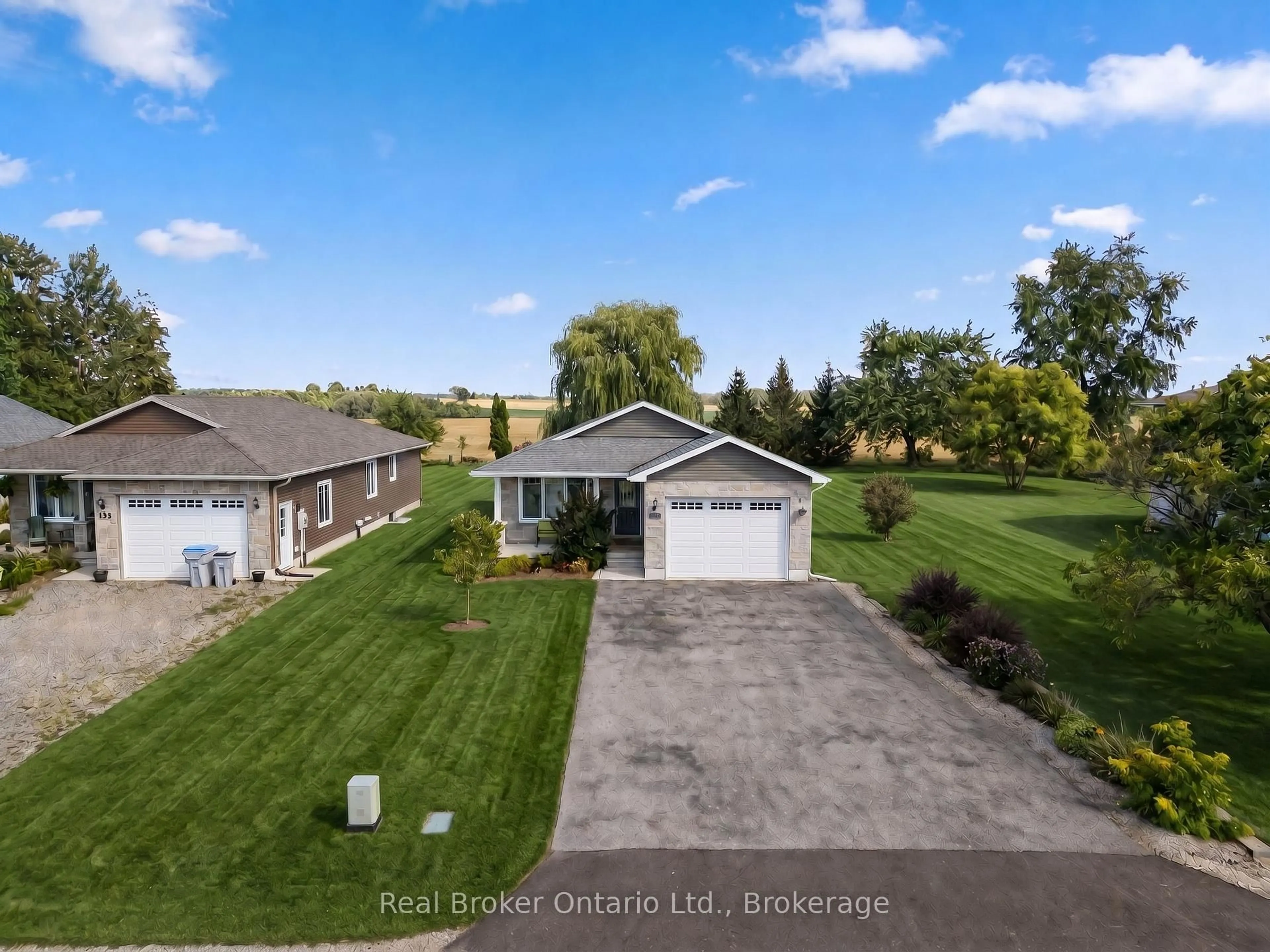 A pic from outside/outdoor area/front of a property/back of a property/a pic from drone, water/lake/river/ocean view for 157 Clyde St, Morris Turnberry Ontario N0G 1G0