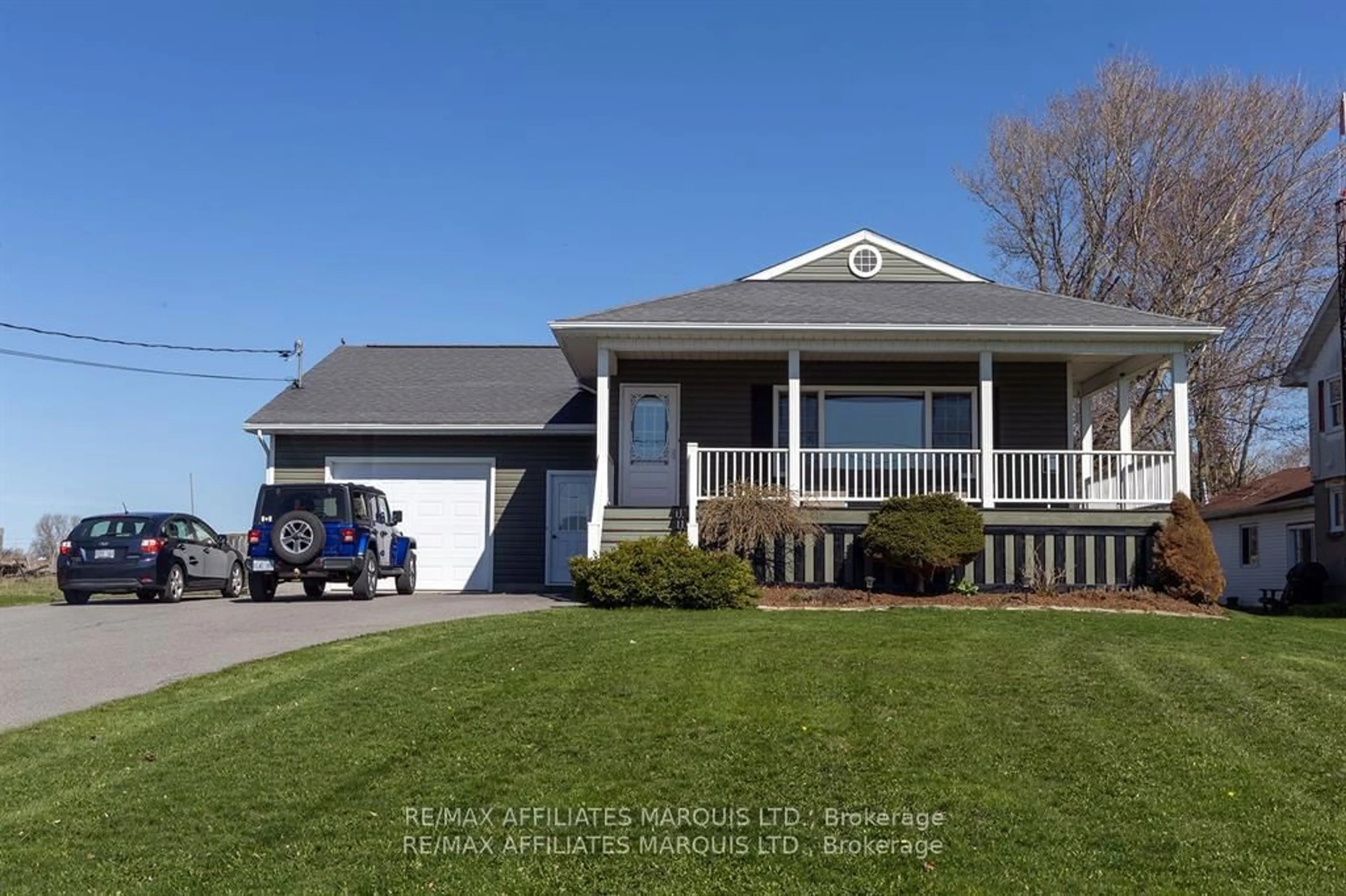 Home with vinyl exterior material, street for 11851 Lakeshore Dr, South Dundas Ontario K0C 1X0