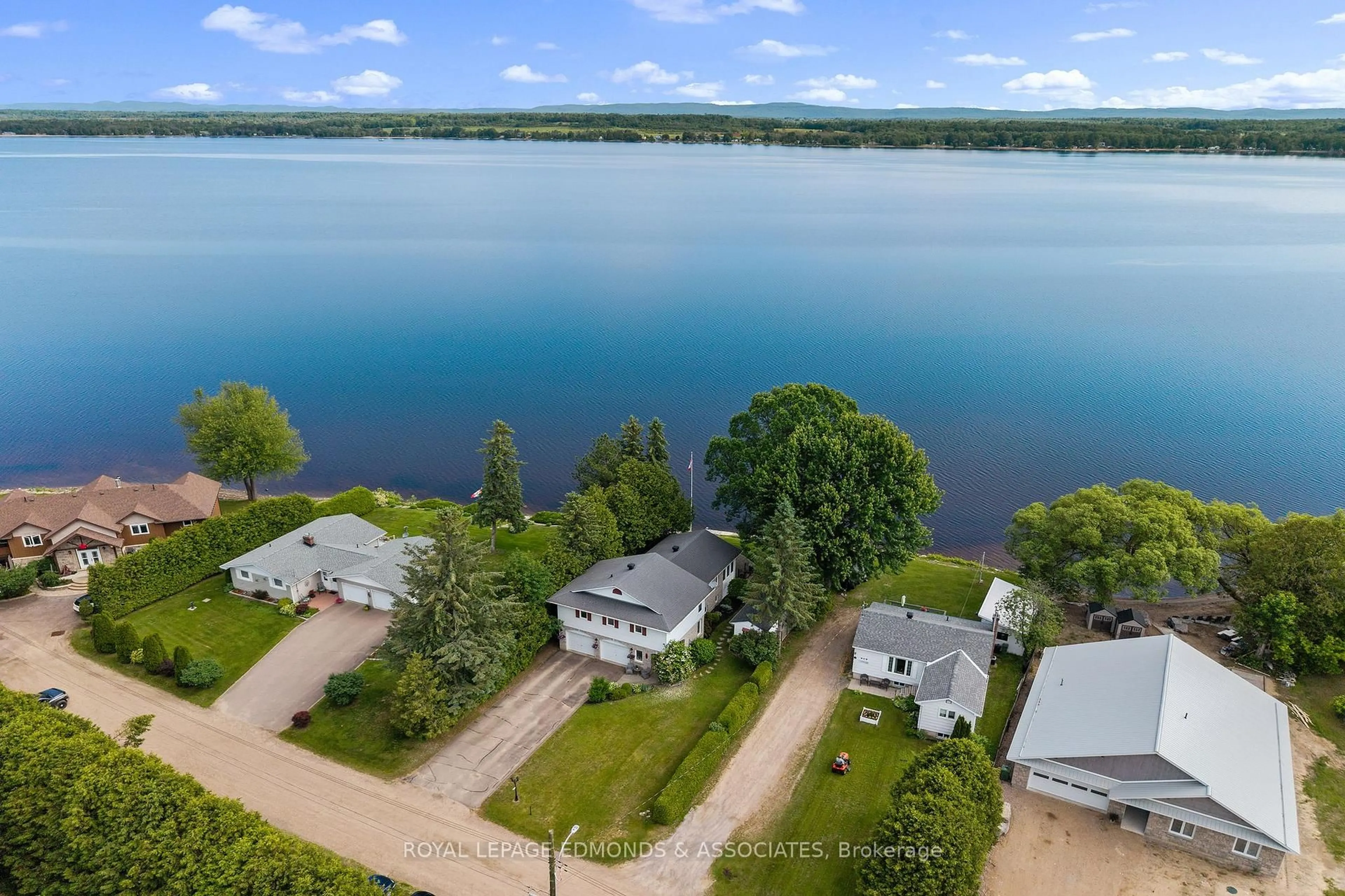 A pic from outside/outdoor area/front of a property/back of a property/a pic from drone, water/lake/river/ocean view for 907 Cedar Lane, Pembroke Ontario K8A 2G6
