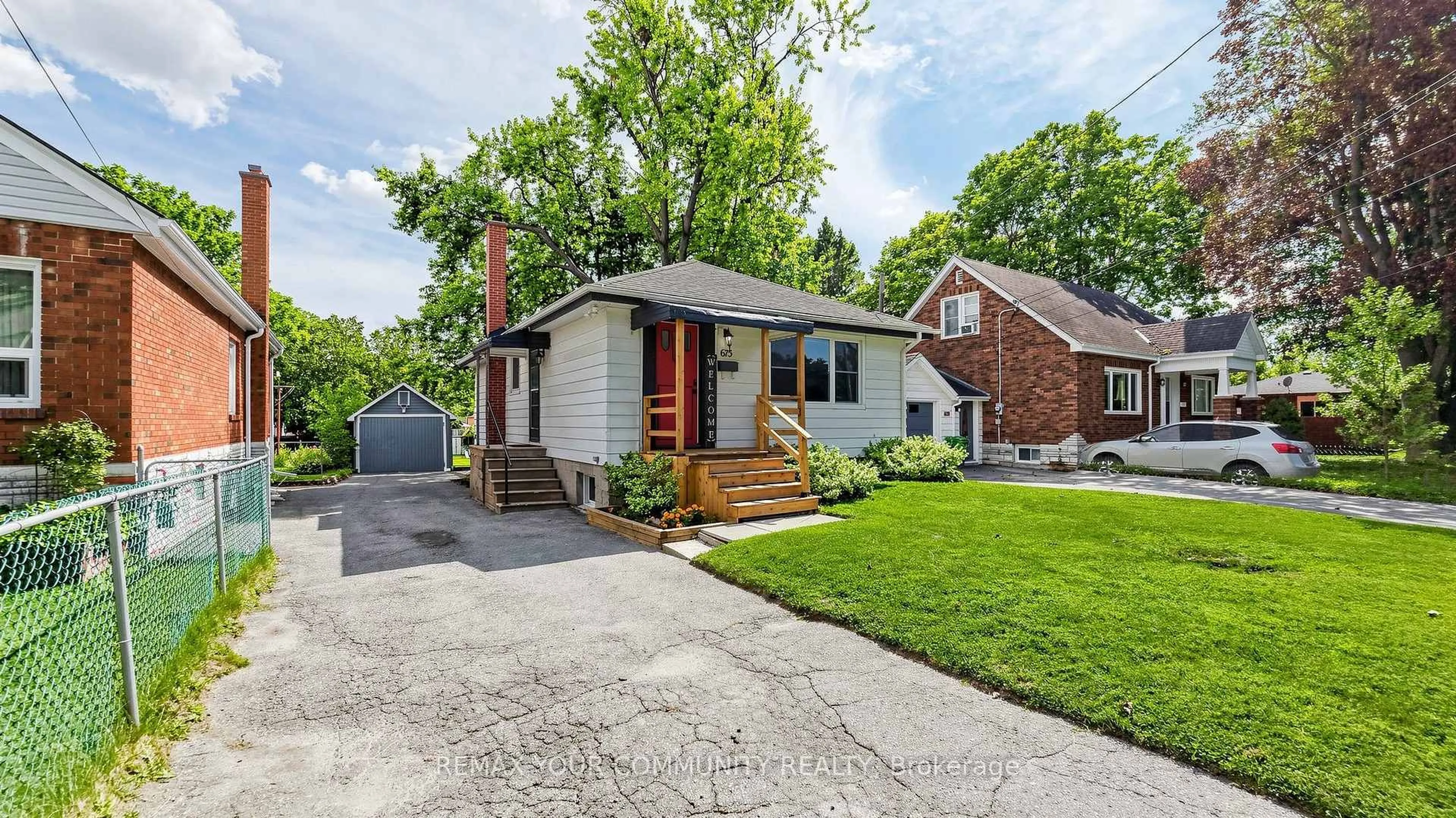 Home with brick exterior material, street for 675 Lundys Lane, Peterborough Ontario K9J 4J9
