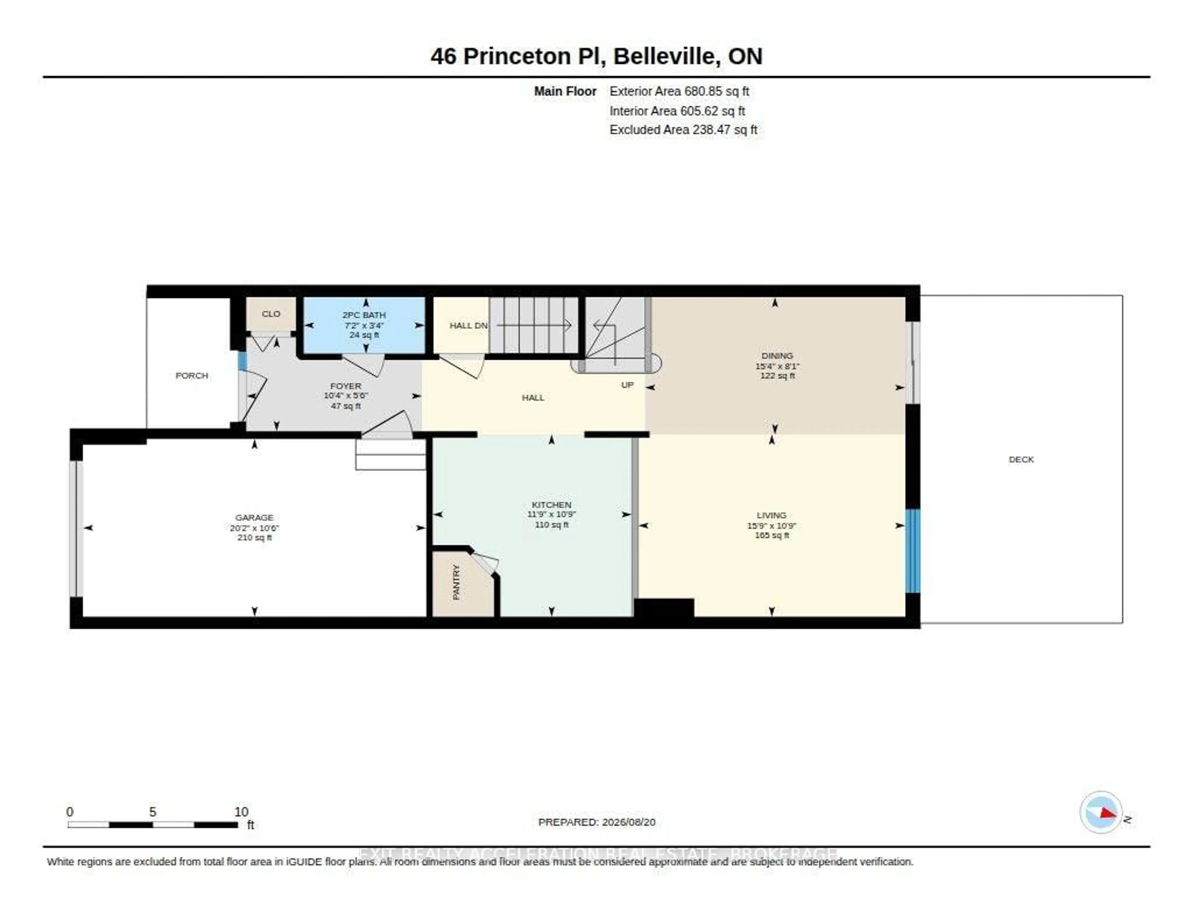 Floor plan for 46 Princeton Pl, Belleville Ontario K8N 4Z5