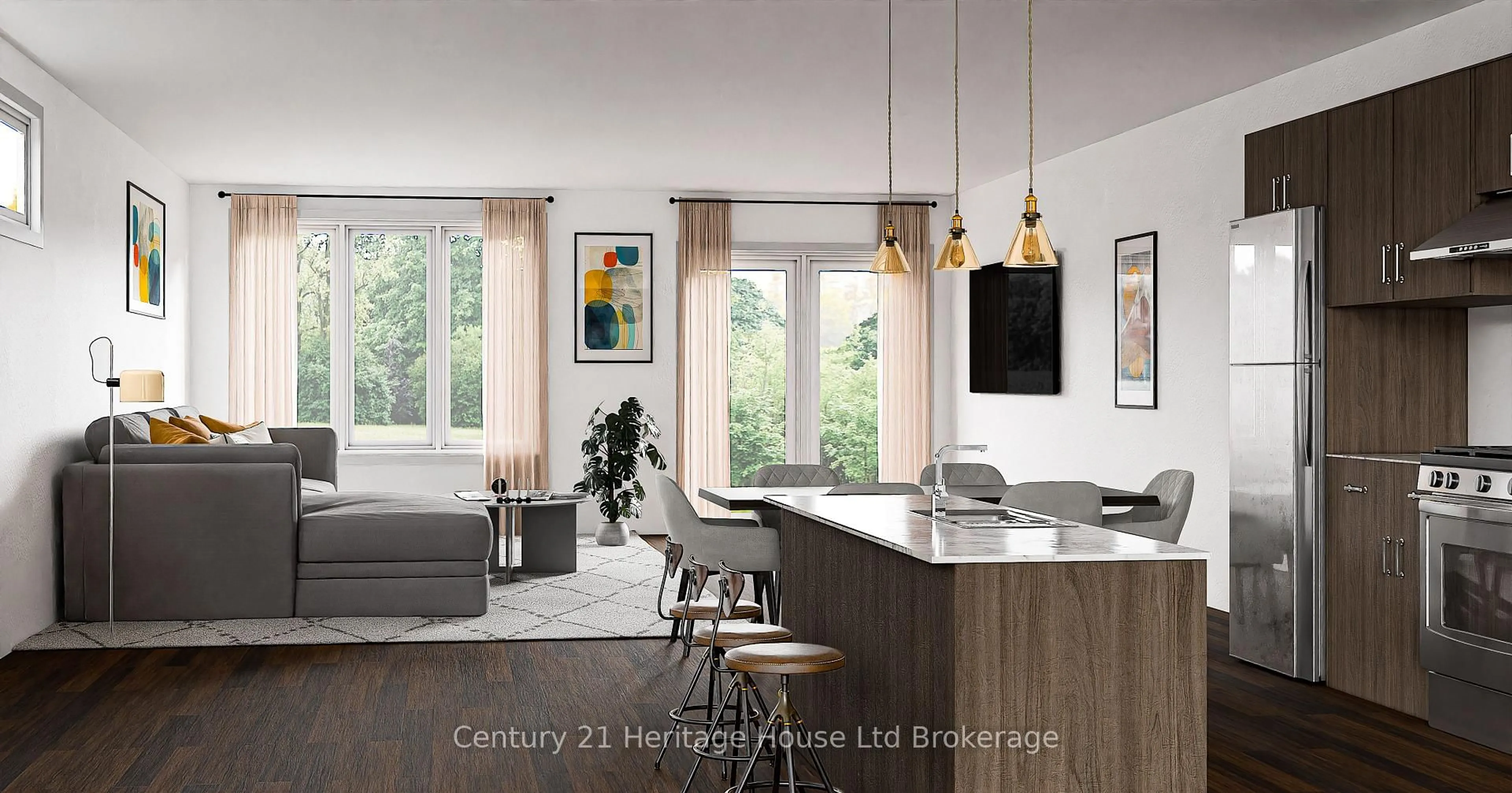 Open concept kitchen, unknown for 310 Kading Cres, Woodstock Ontario N4S 0G6