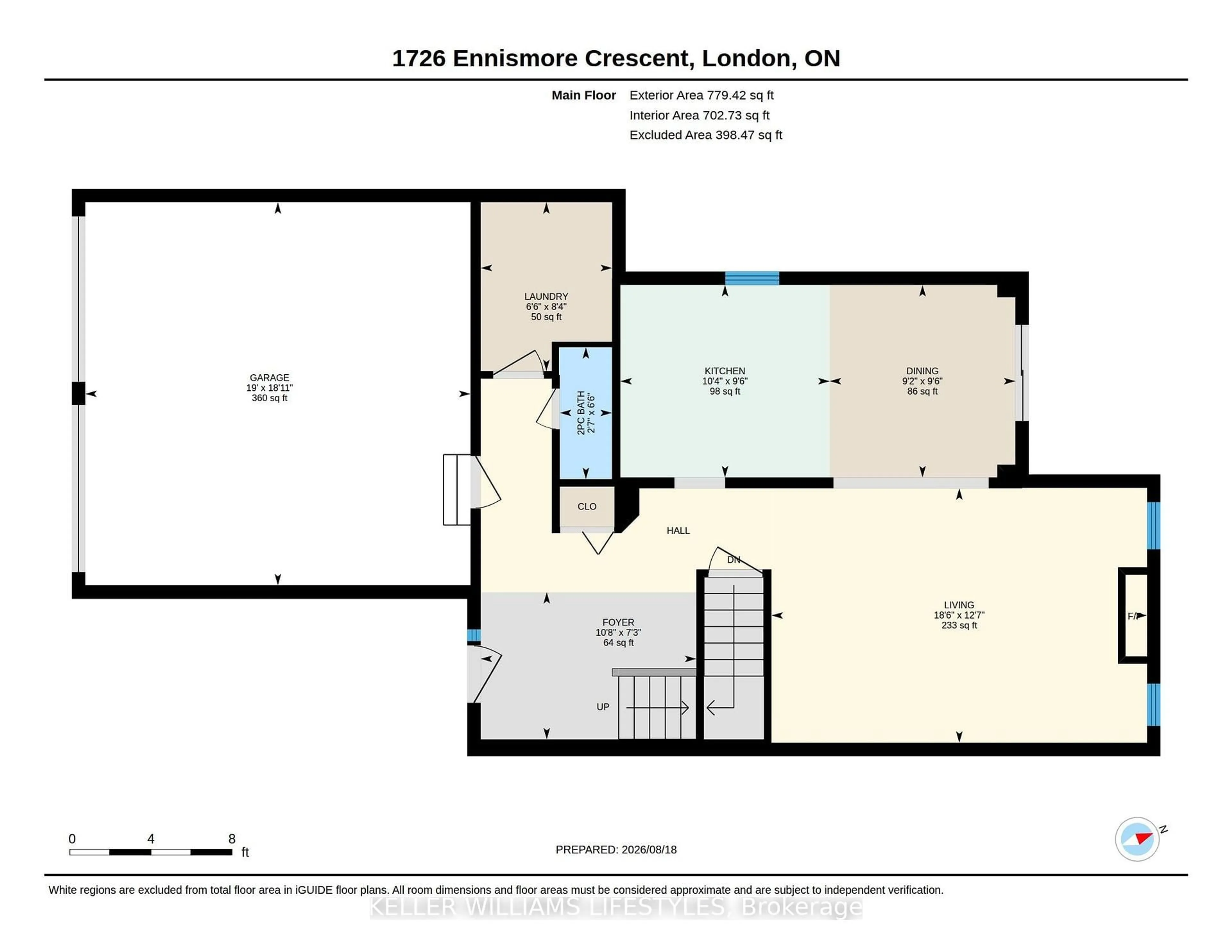 Floor plan for 1726 Ennismore Cres, London North Ontario N6G 5M9