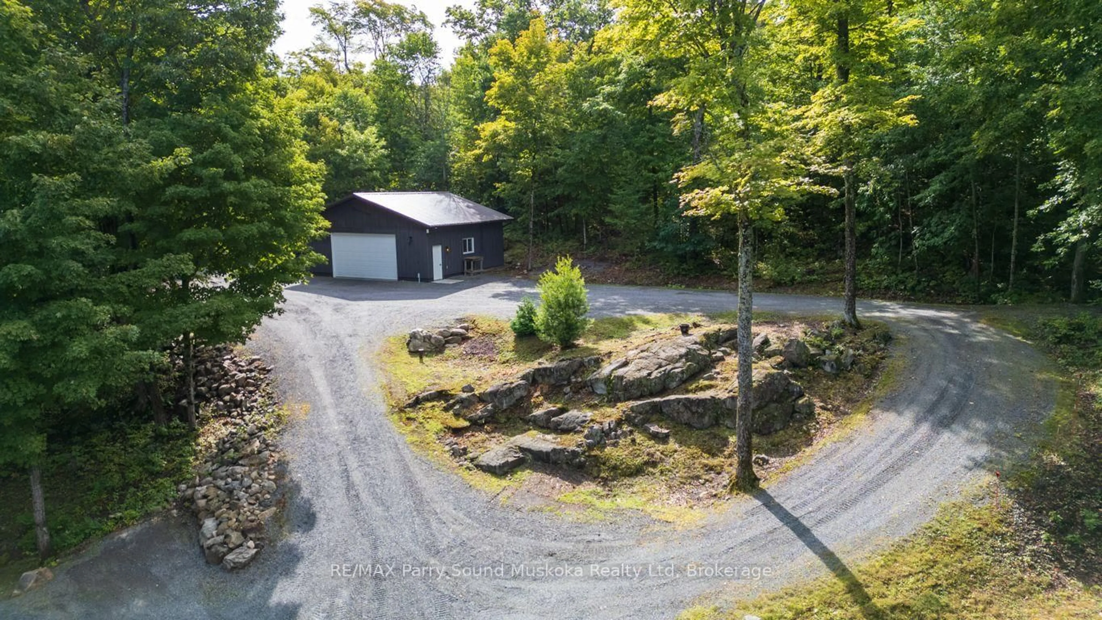 A pic from outside/outdoor area/front of a property/back of a property/a pic from drone, unknown for 56 Second Line, Seguin Ontario P2A 2W8