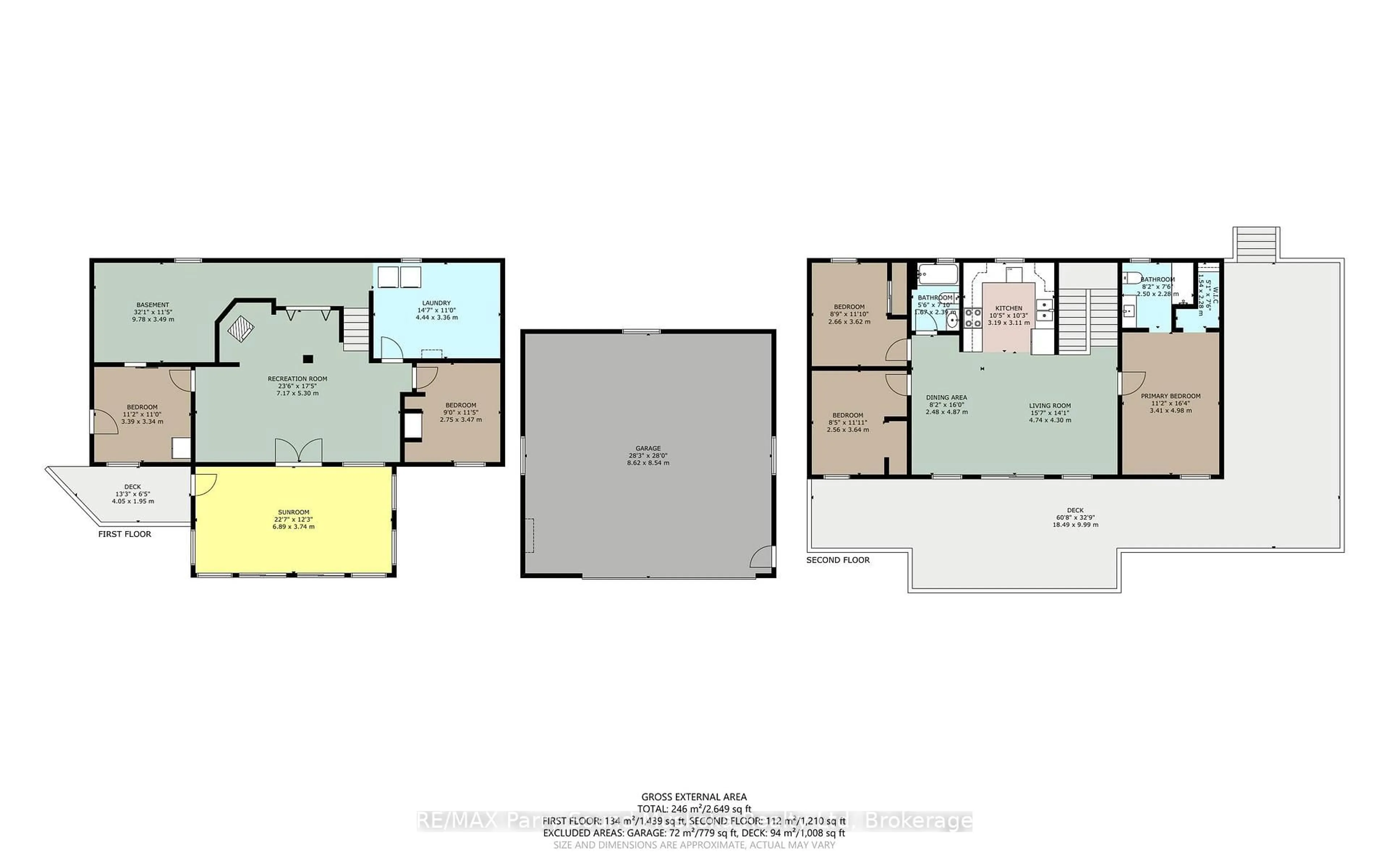 Floor plan for 56 Second Line, Seguin Ontario P2A 2W8