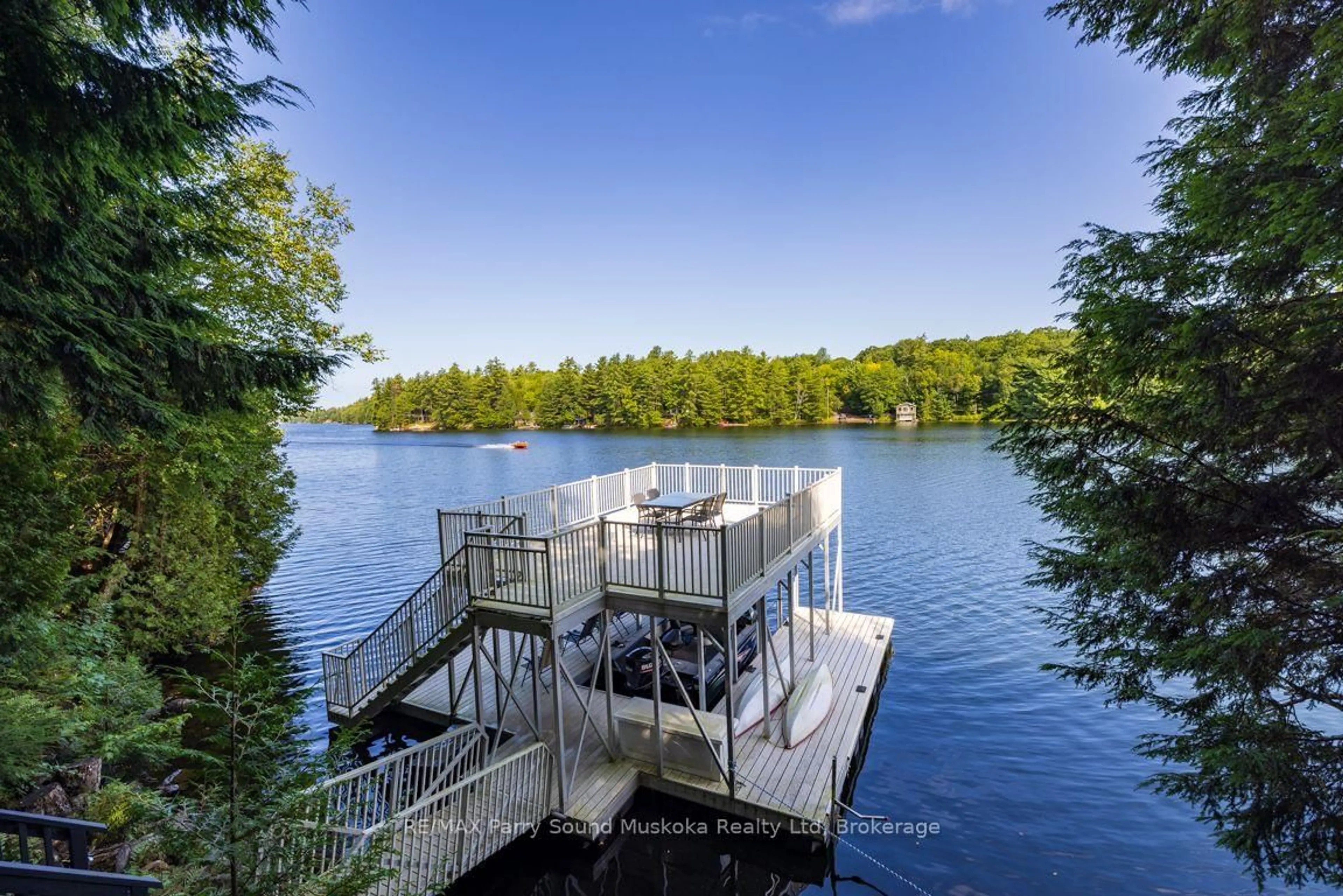 Patio, water/lake/river/ocean view for 56 Second Line, Seguin Ontario P2A 2W8
