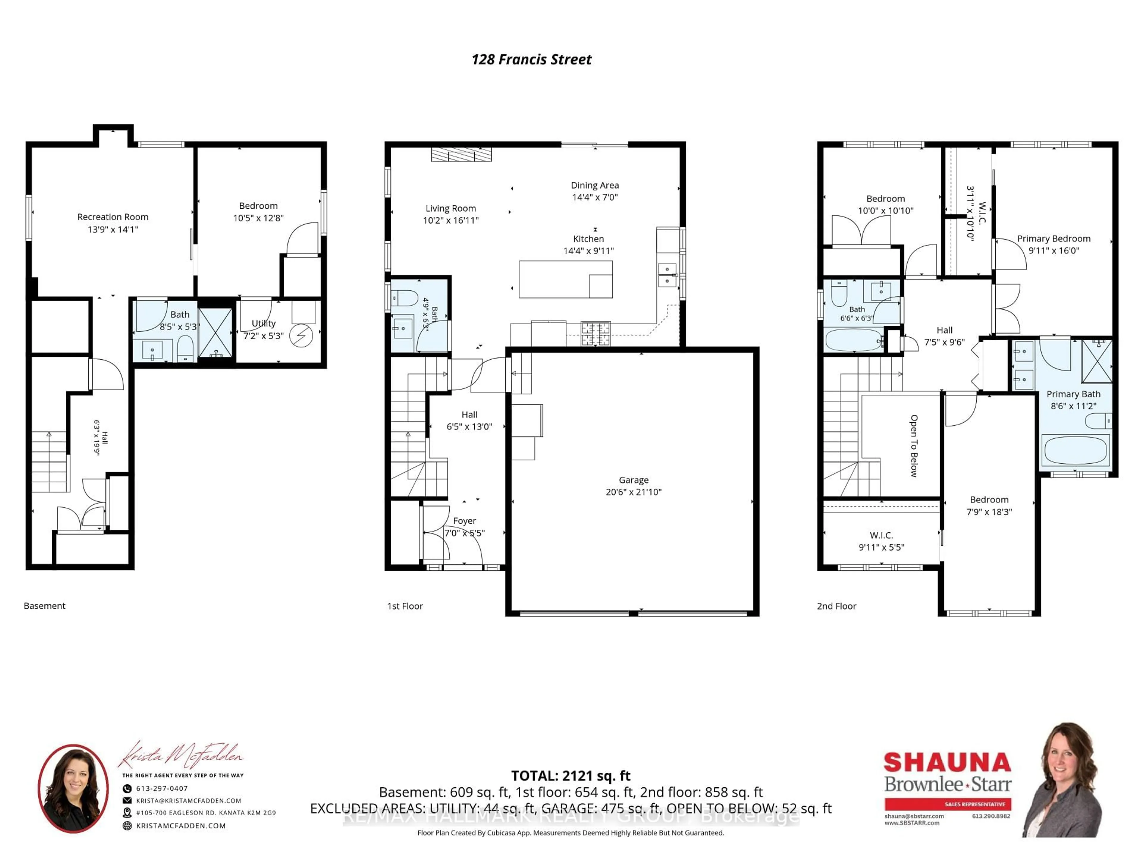 Floor plan for 128 Francis St, Carleton Place Ontario K7C 0E9