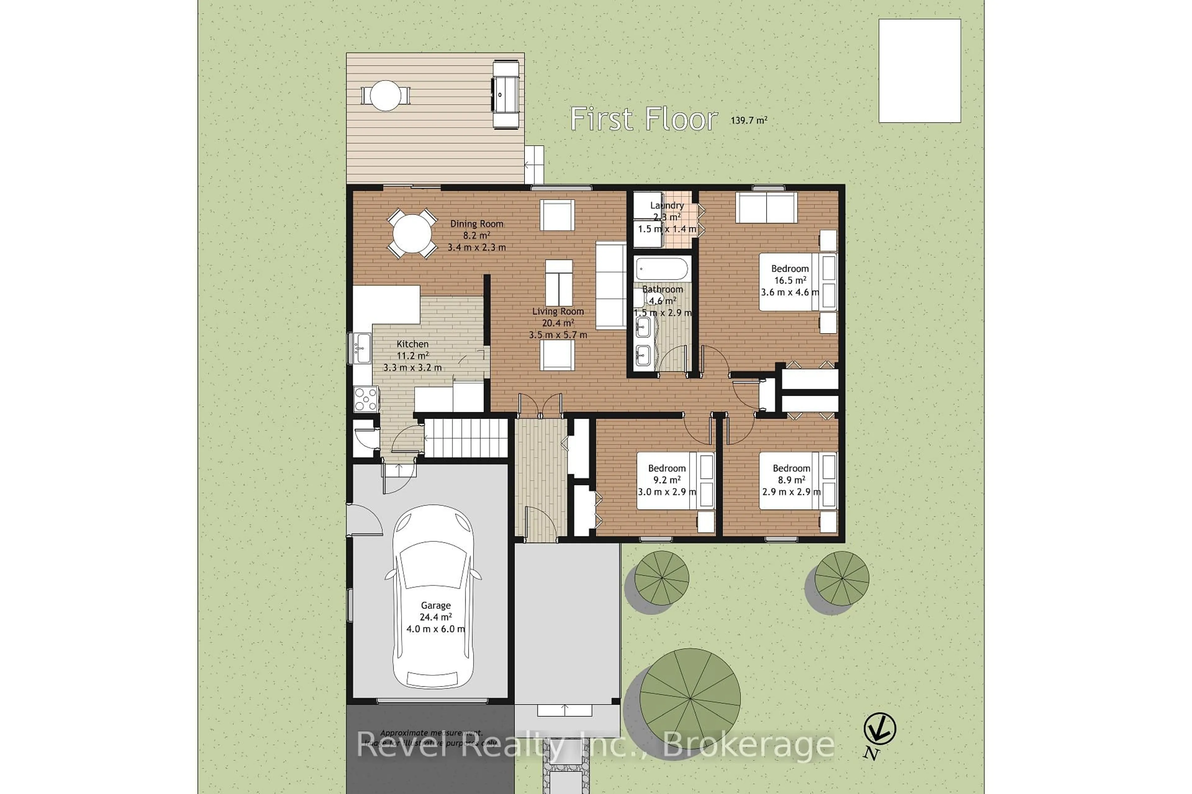 Floor plan for 9 Crestwood Ave, Kawartha Lakes Ontario K9V 6A7