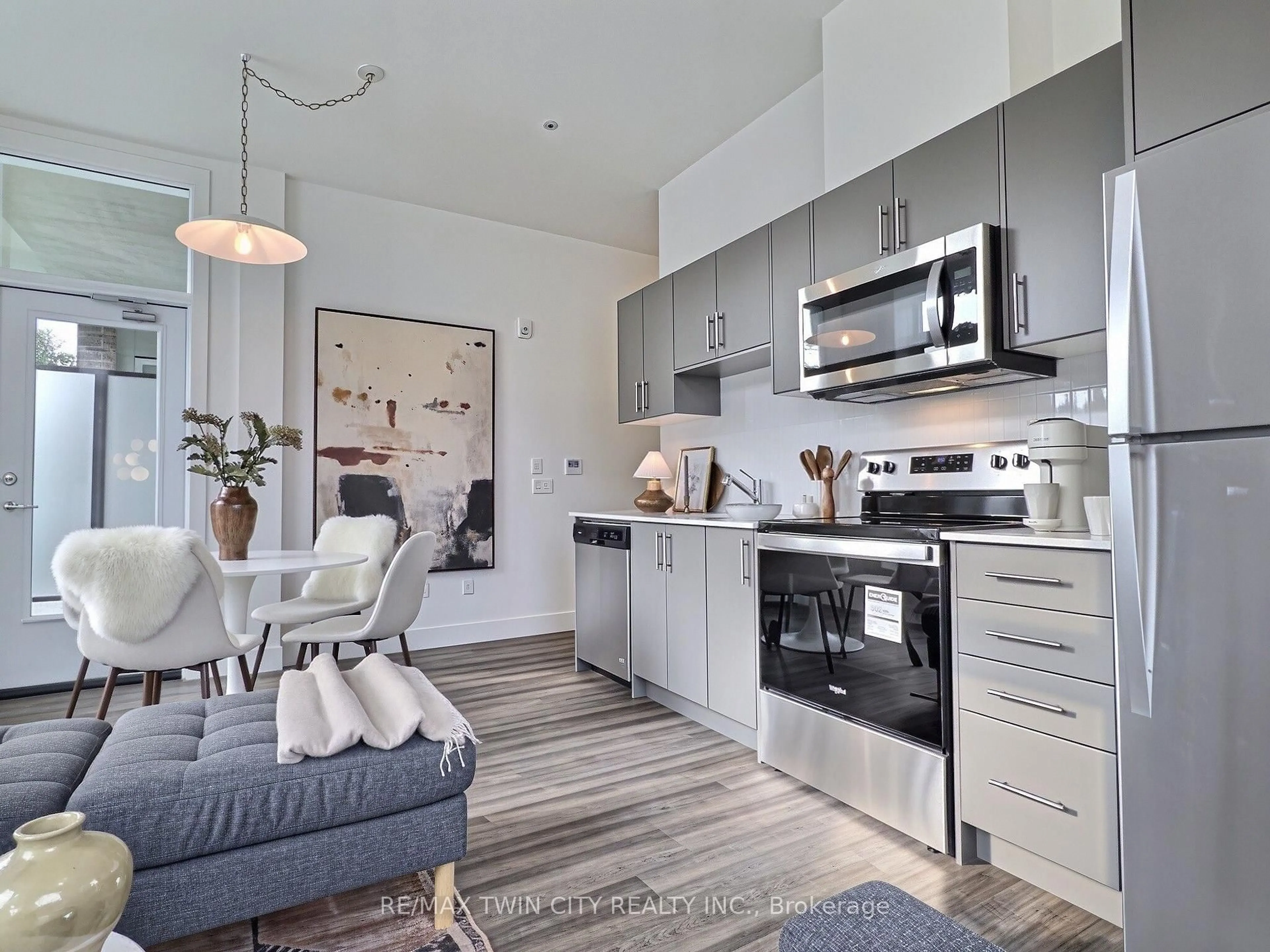 Open concept kitchen, unknown for 107 Roger St #101, Waterloo Ontario N2J 1A4