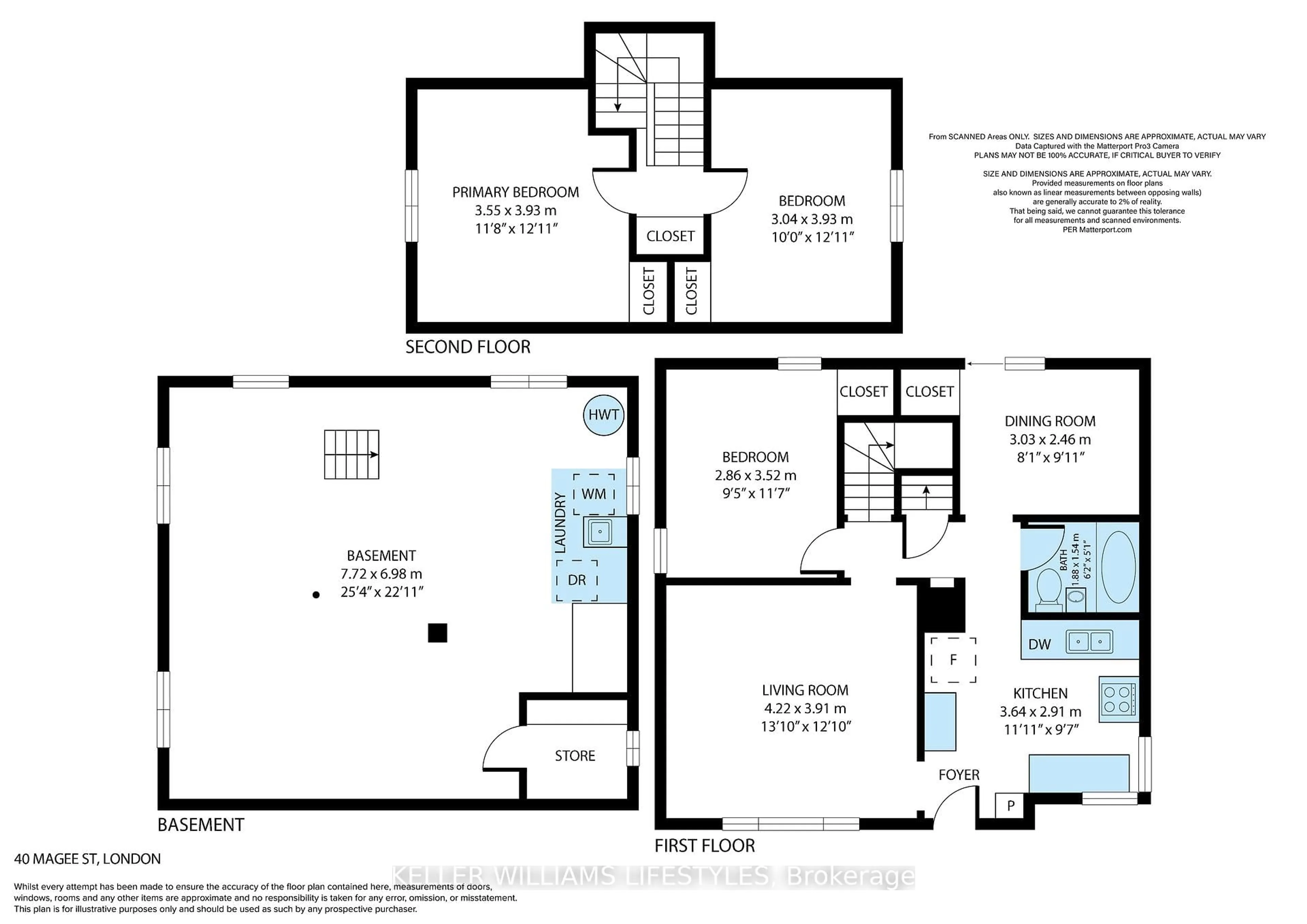 Floor plan for 40 Magee St, London East Ontario N5W 1C7