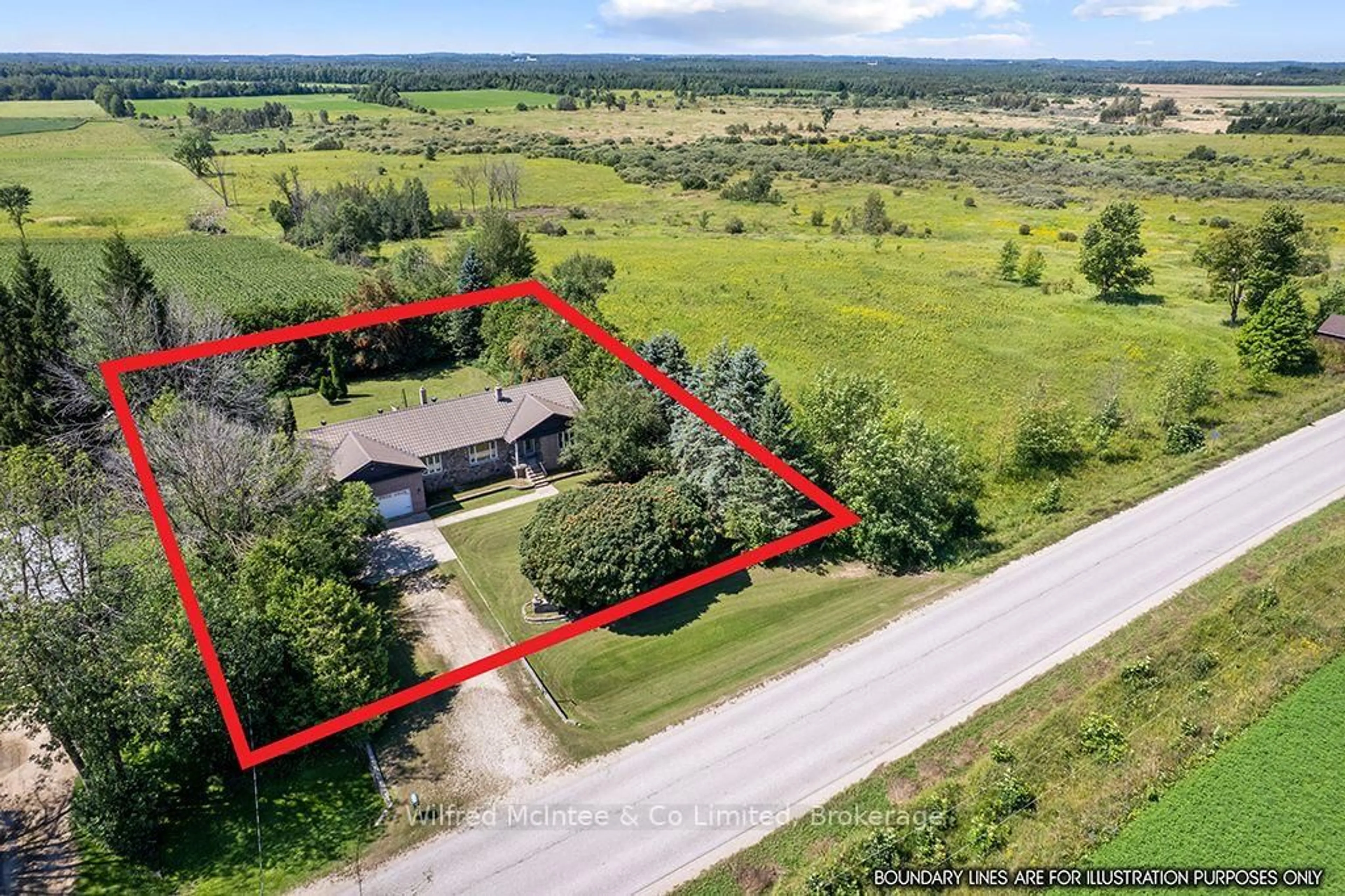 A pic from outside/outdoor area/front of a property/back of a property/a pic from drone, water/lake/river/ocean view for 733036 Southgate 73 Sdrd, Southgate Ontario N0C 1L0