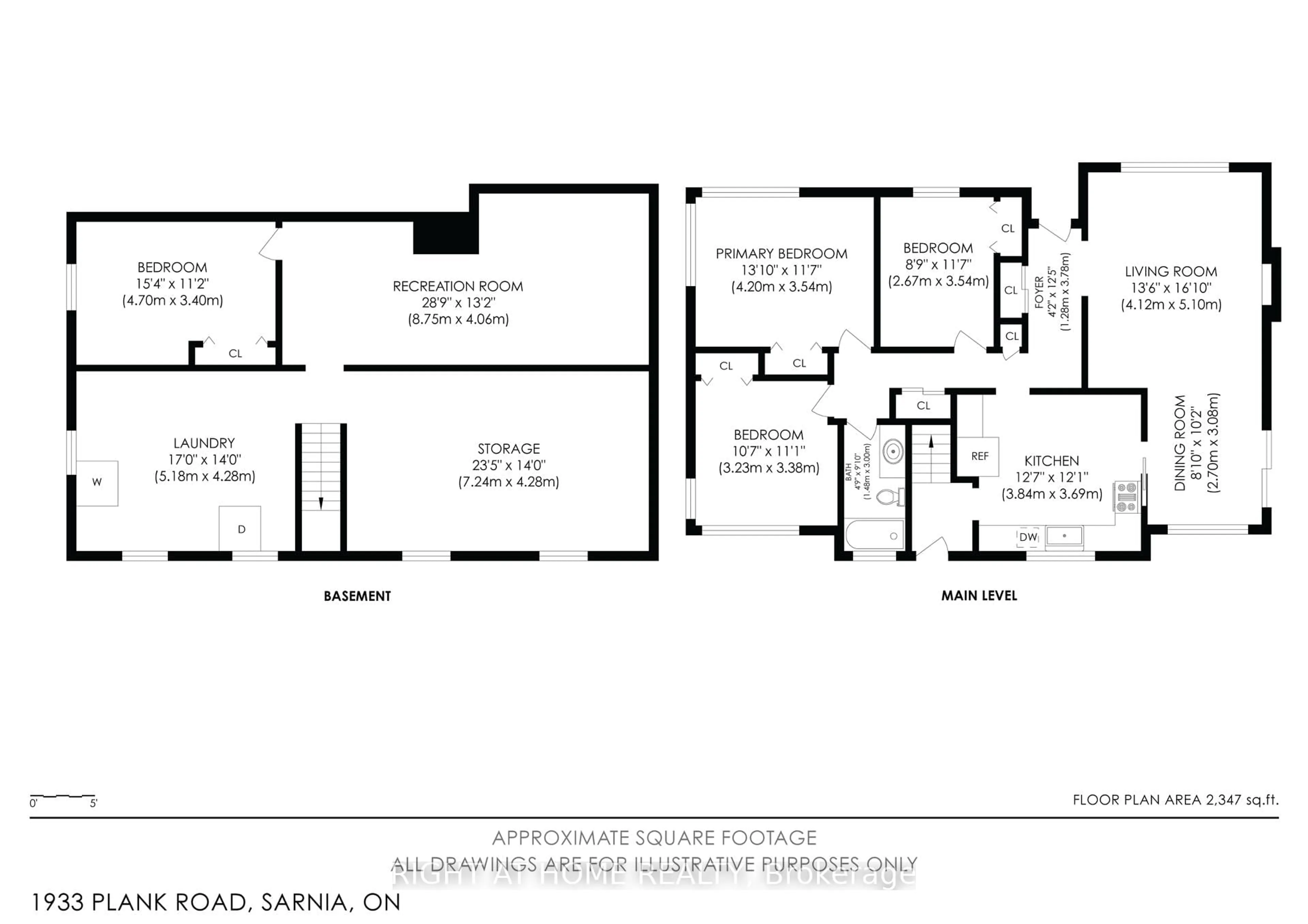 Floor plan for 1933 Plank Rd, St. Clair Ontario N7T 7H5