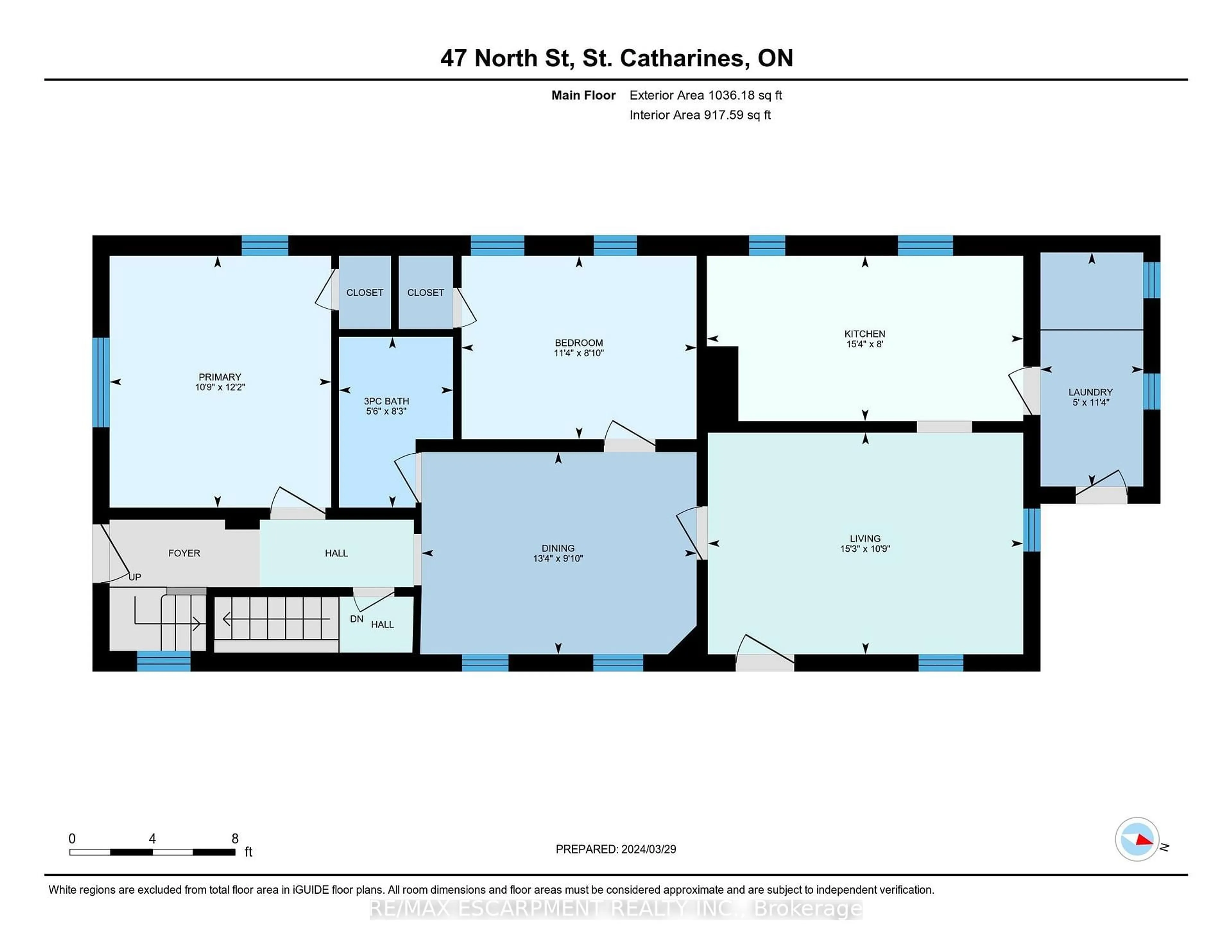 Floor plan for 47 North St, St. Catharines Ontario L2R 2S3