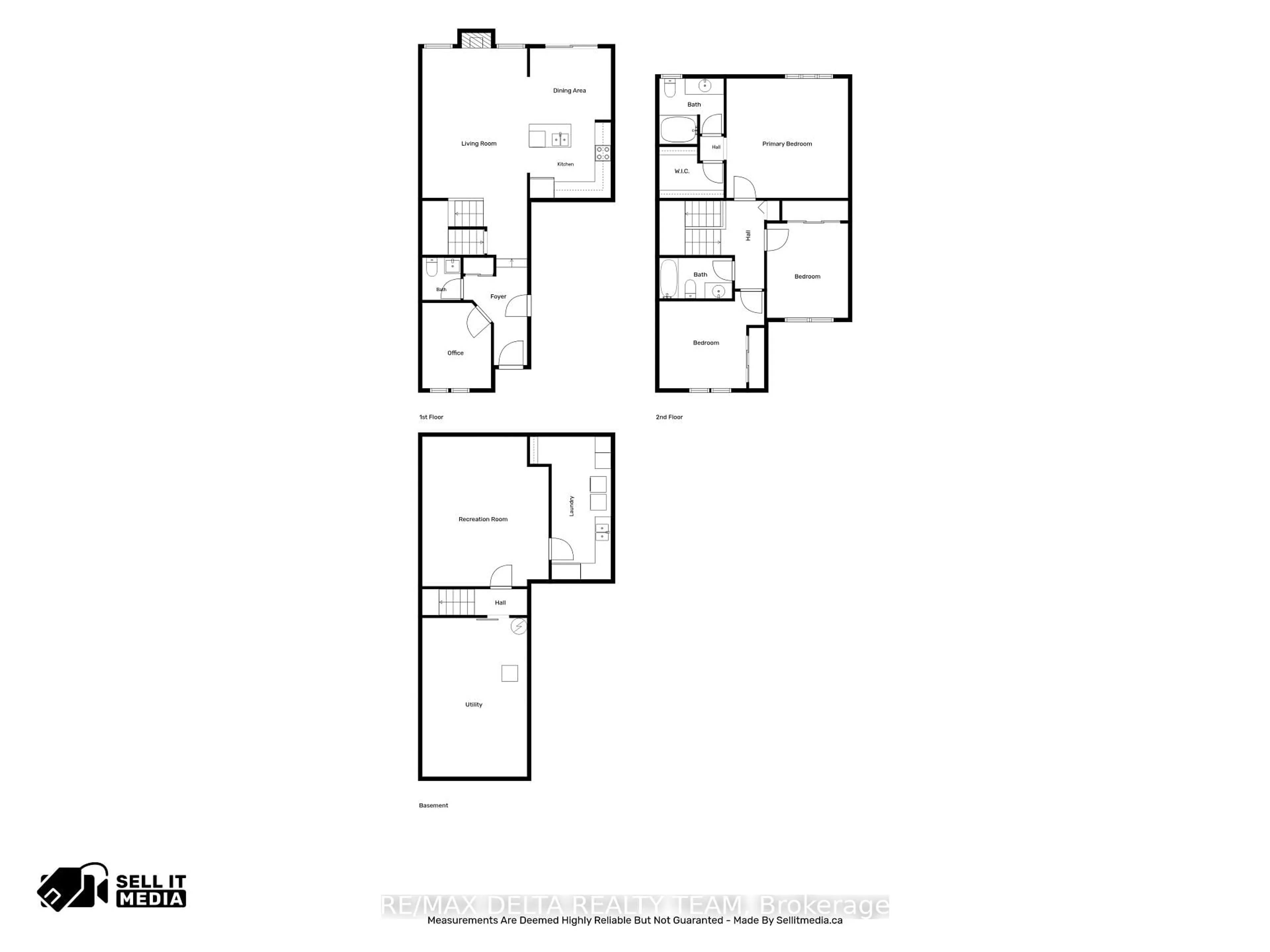 Floor plan for 64 Collington St, Ottawa Ontario K2G 6X3