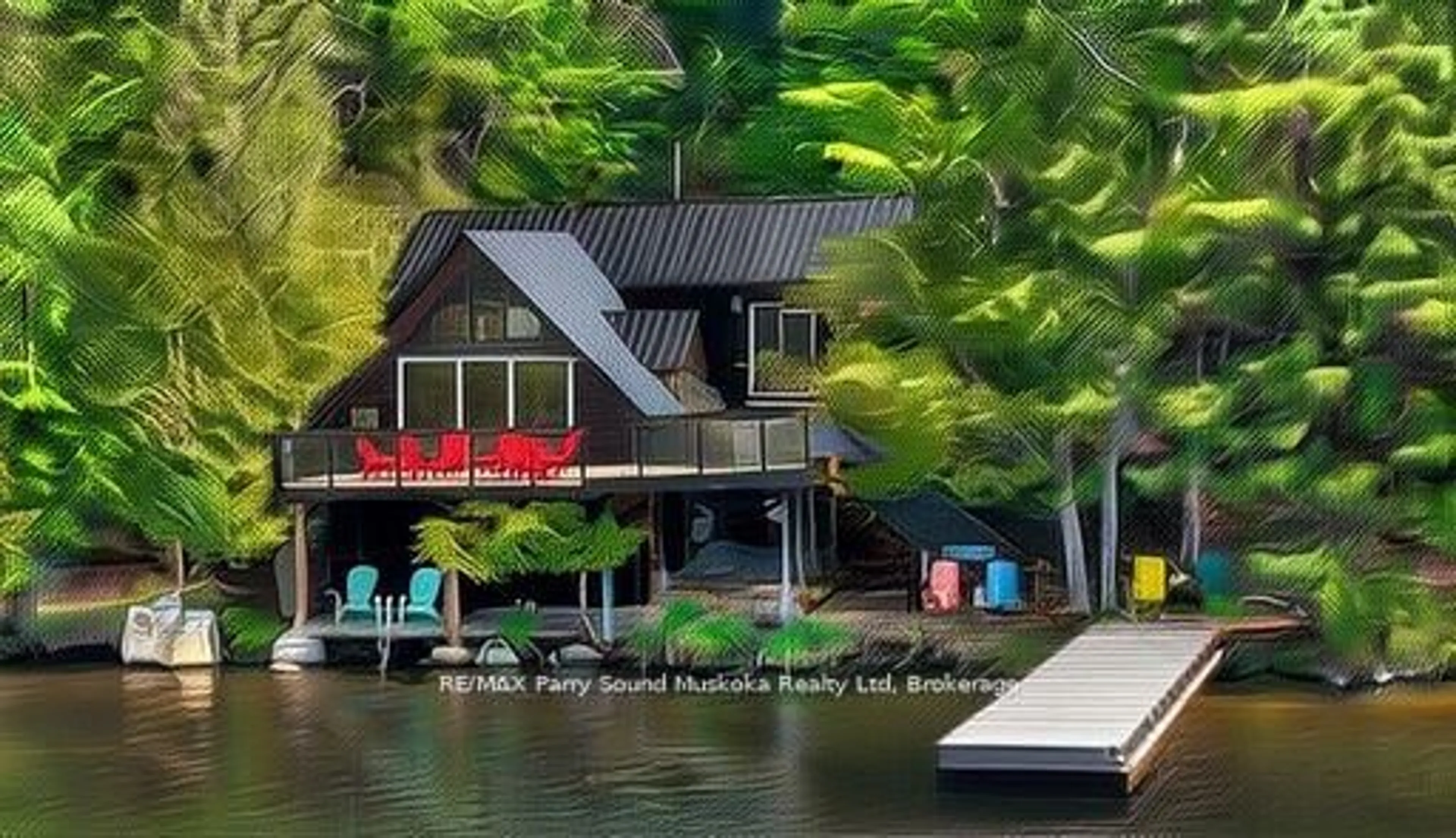 Home with vinyl exterior material, water/lake/river/ocean view for 124 Healey Lake Water, The Archipelago Ontario P2A 2W8
