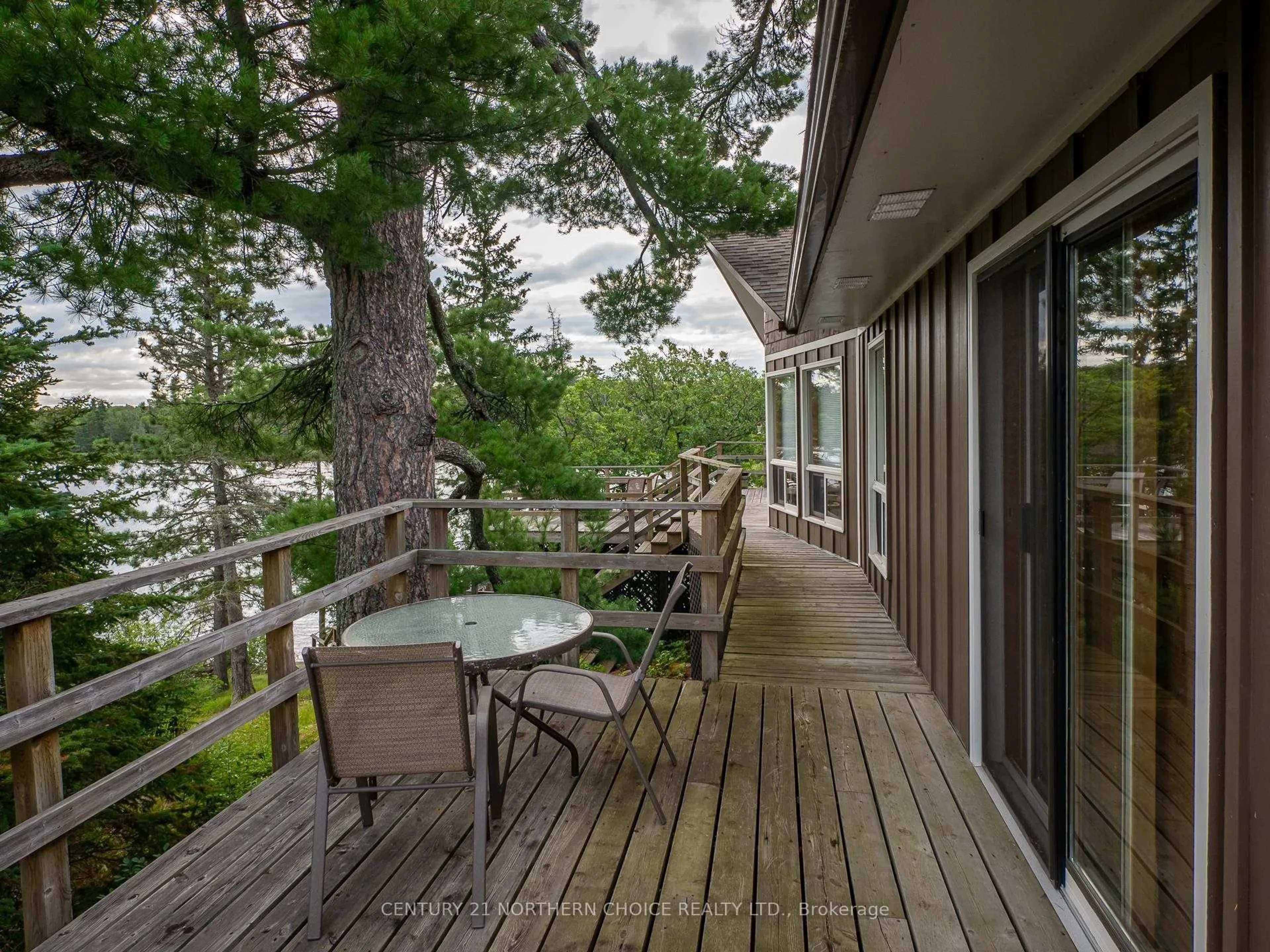 Patio, water/lake/river/ocean view for D142 Holmstroms Marsh, Kenora Remote Area Ontario P0X 1C0