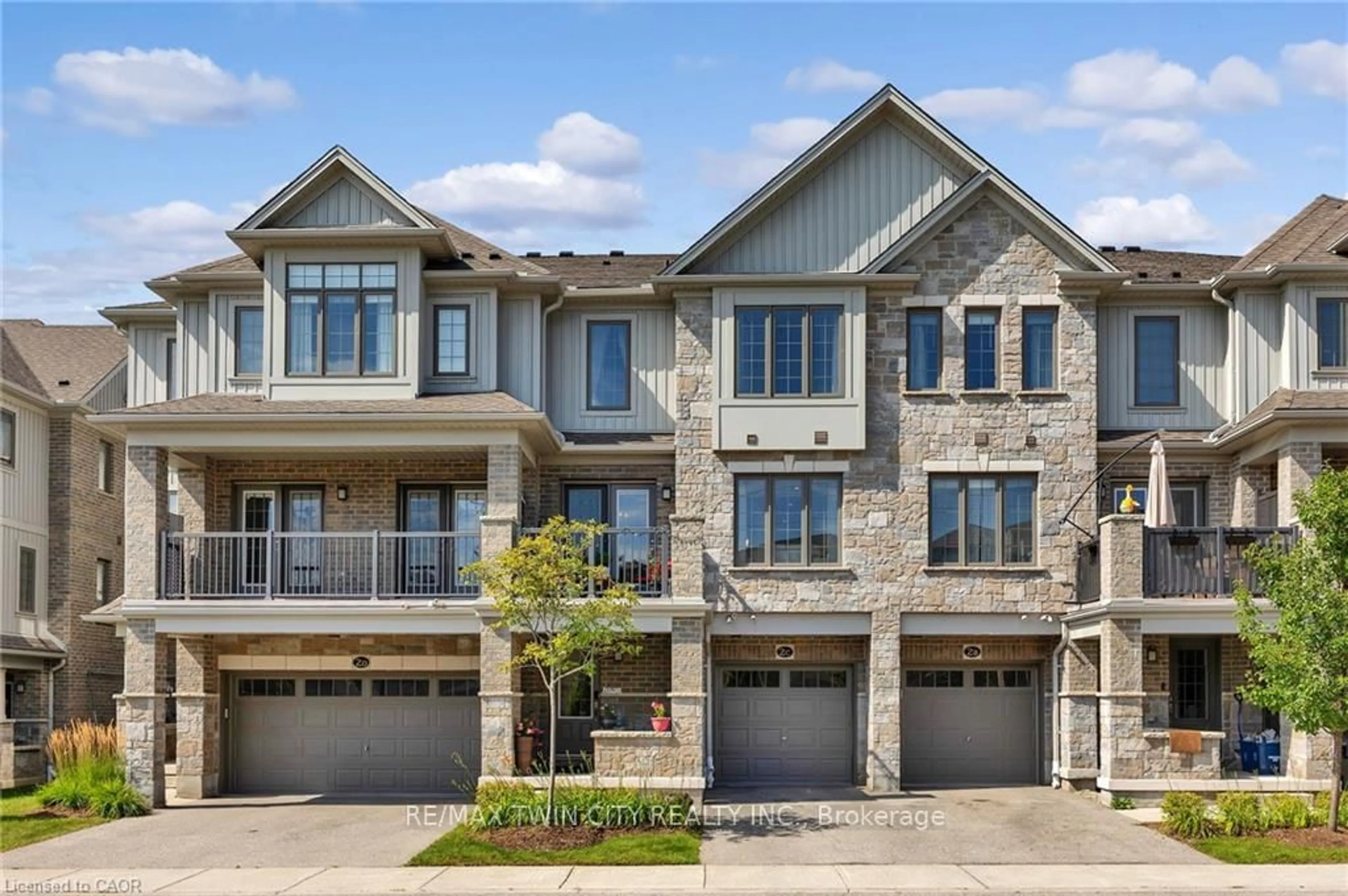 Home with brick exterior material, street for 115 South Creek Dr #2C, Kitchener Ontario N2P 0H2