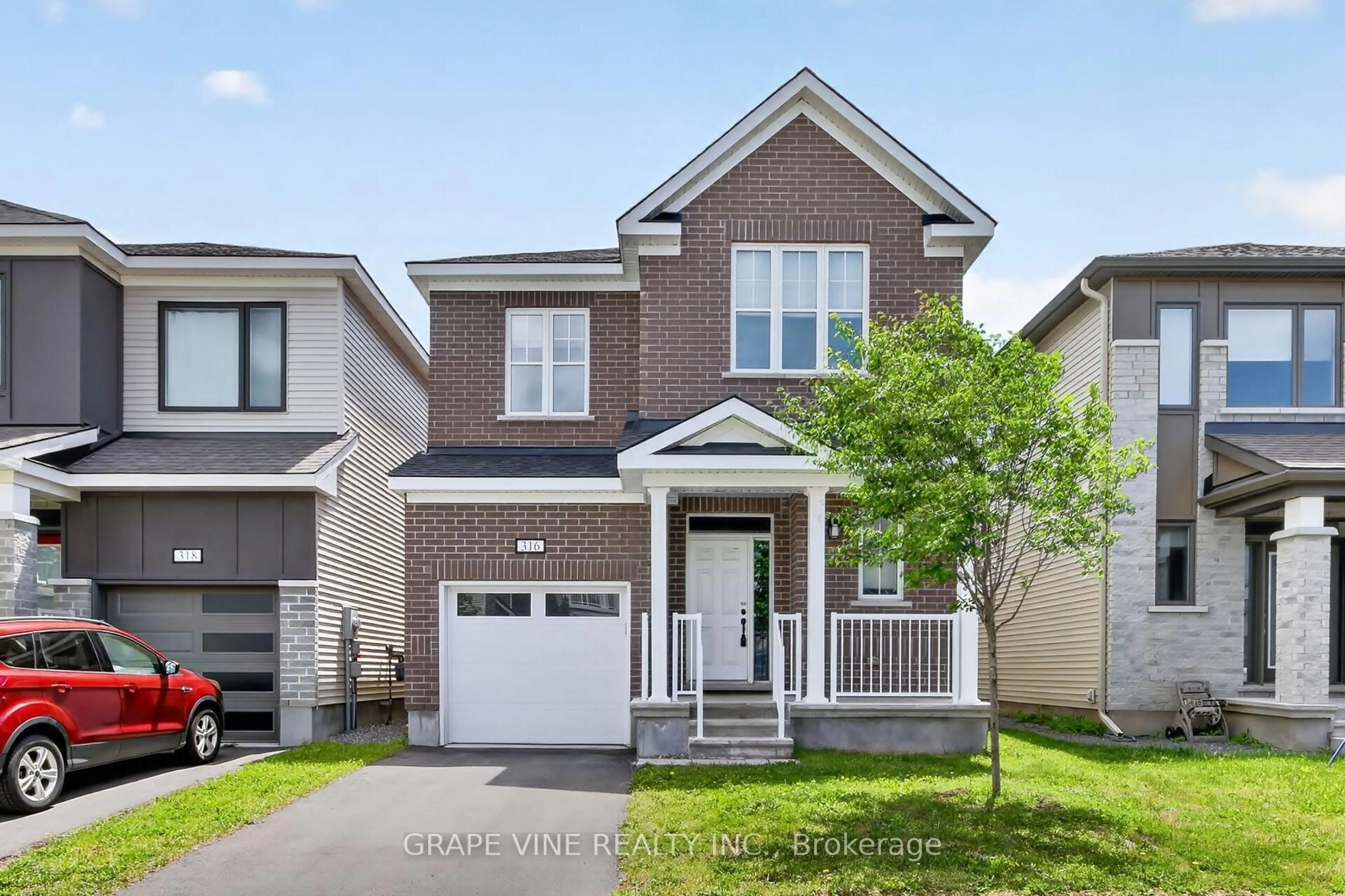 Home with brick exterior material, street for 316 Crossway Terr, Ottawa Ontario K2J 5X9