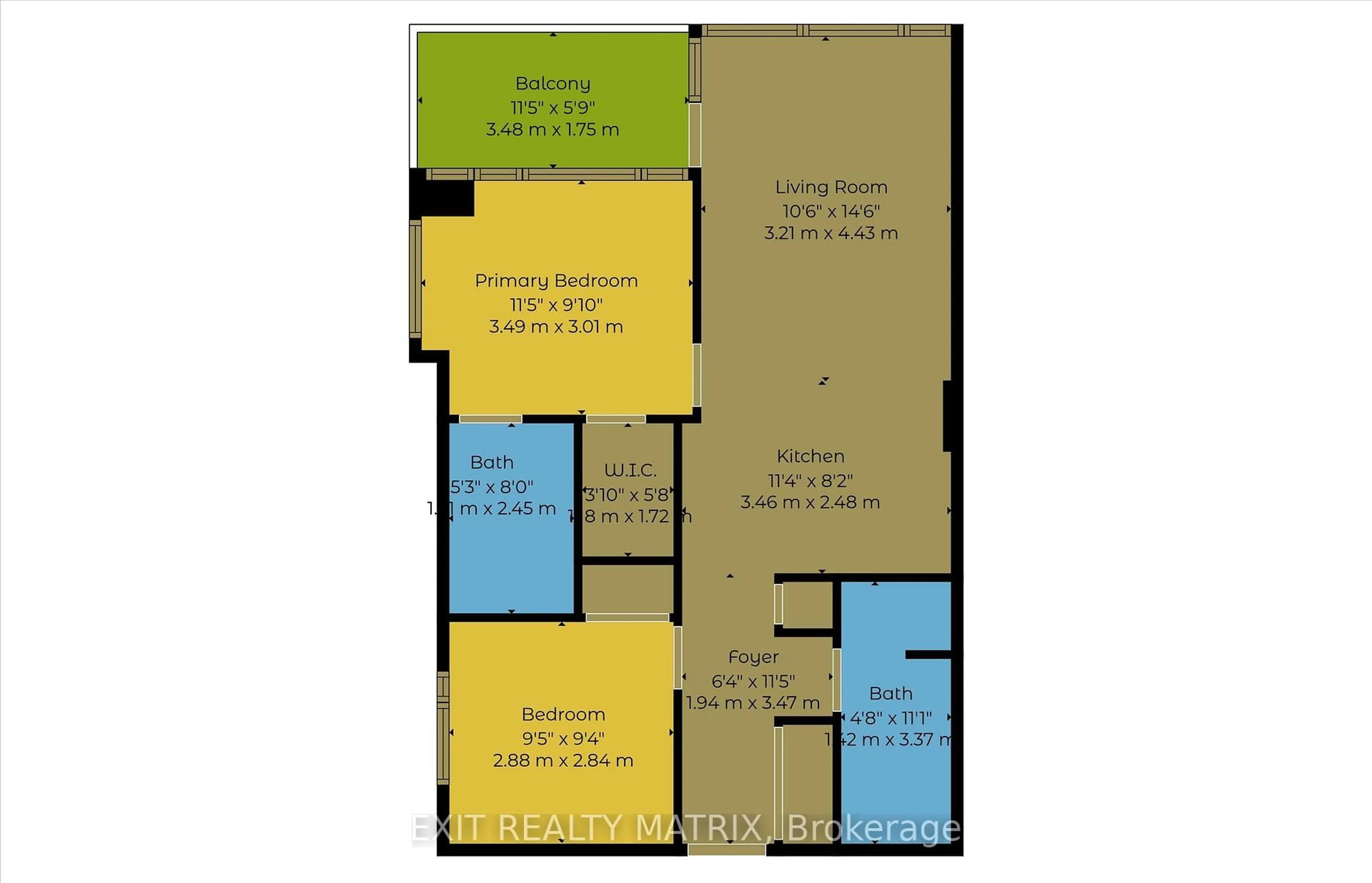 Floor plan for 255 Bay St #513, Ottawa Ontario K1R 0C5