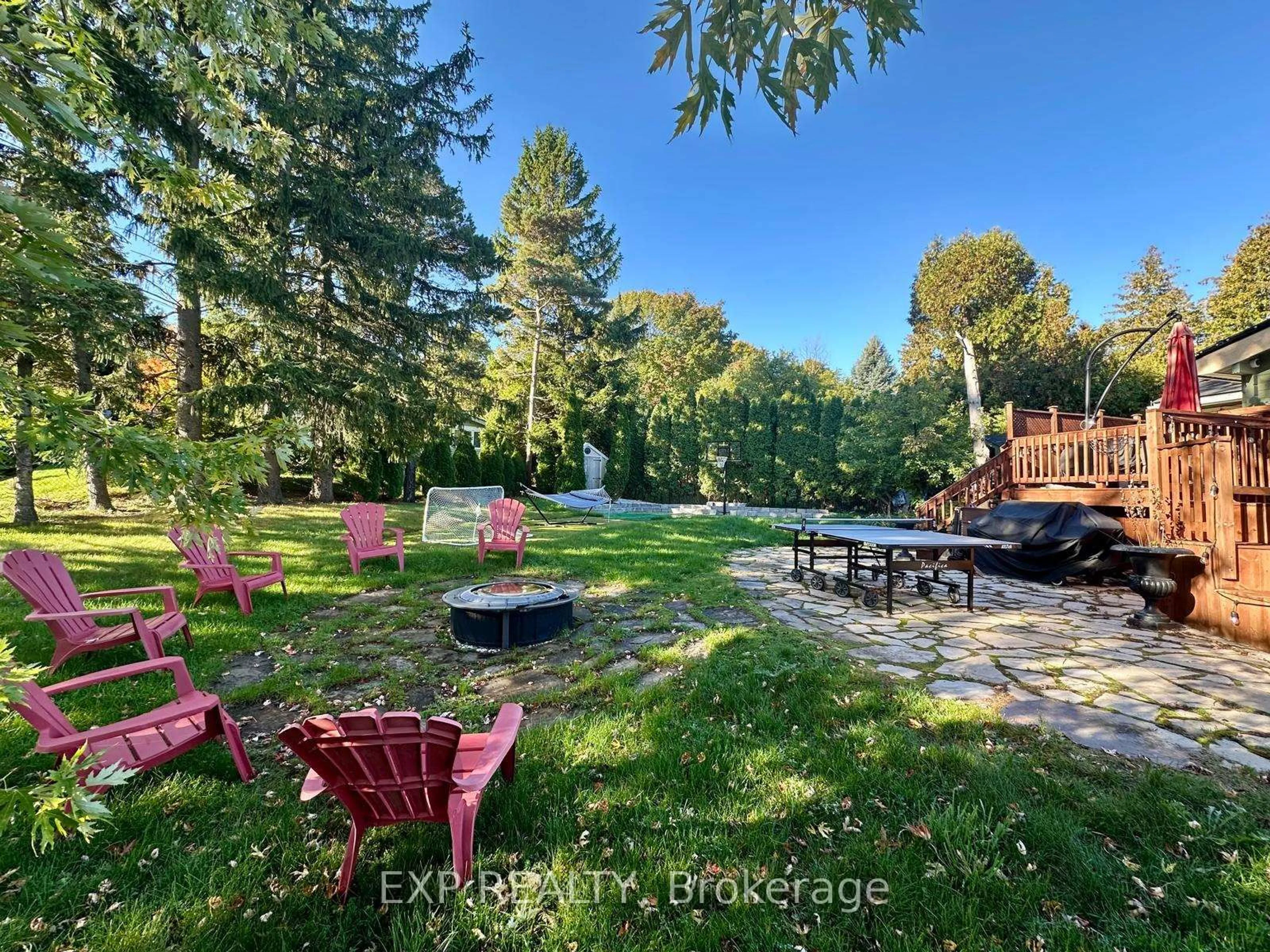 Patio, forest/trees view for 171 Chamonix Cres, Blue Mountains Ontario L9Y 0S7
