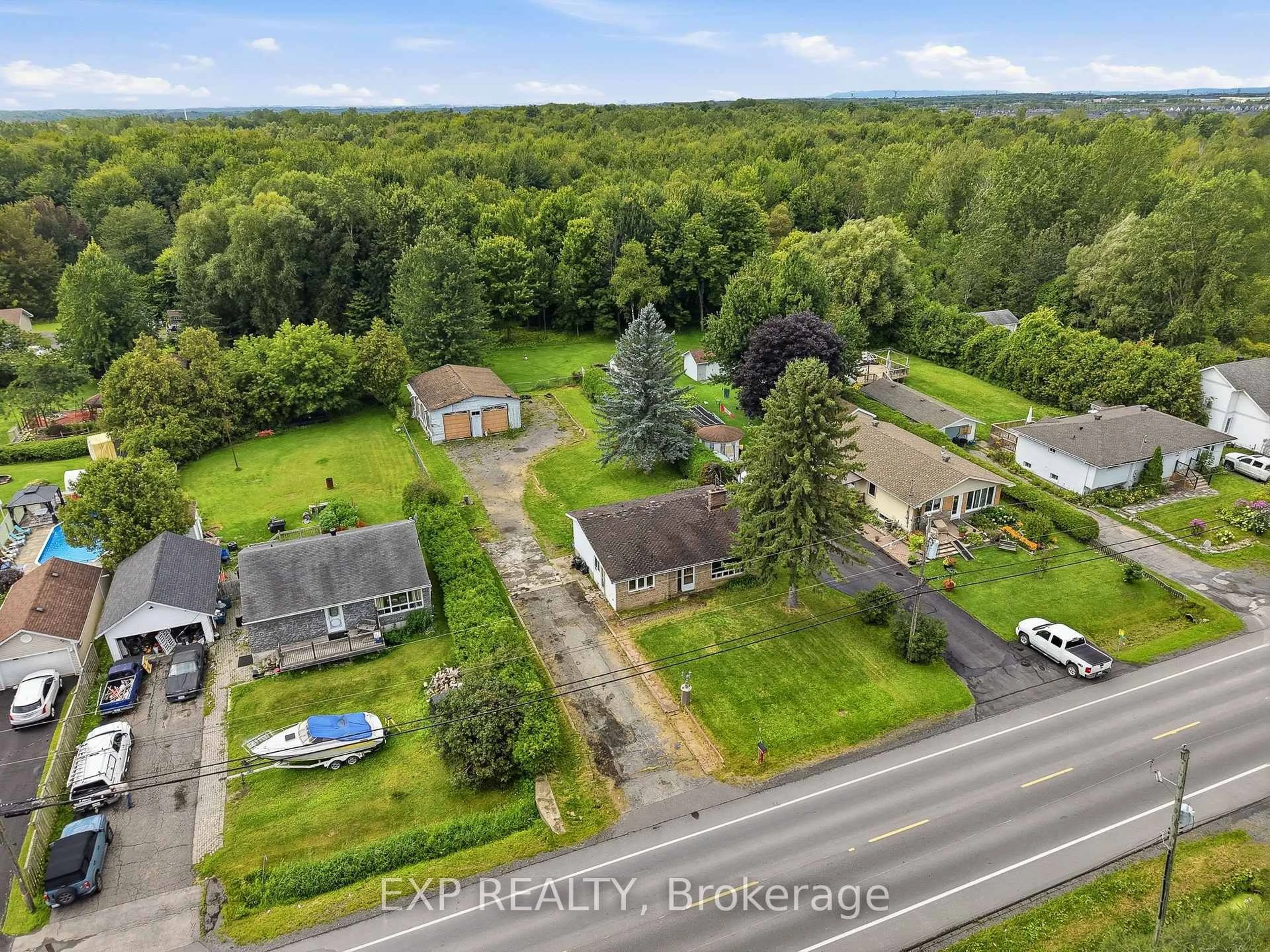 A pic from outside/outdoor area/front of a property/back of a property/a pic from drone, unknown for 2498 Mer Bleue Rd, Ottawa Ontario K4B 1H9