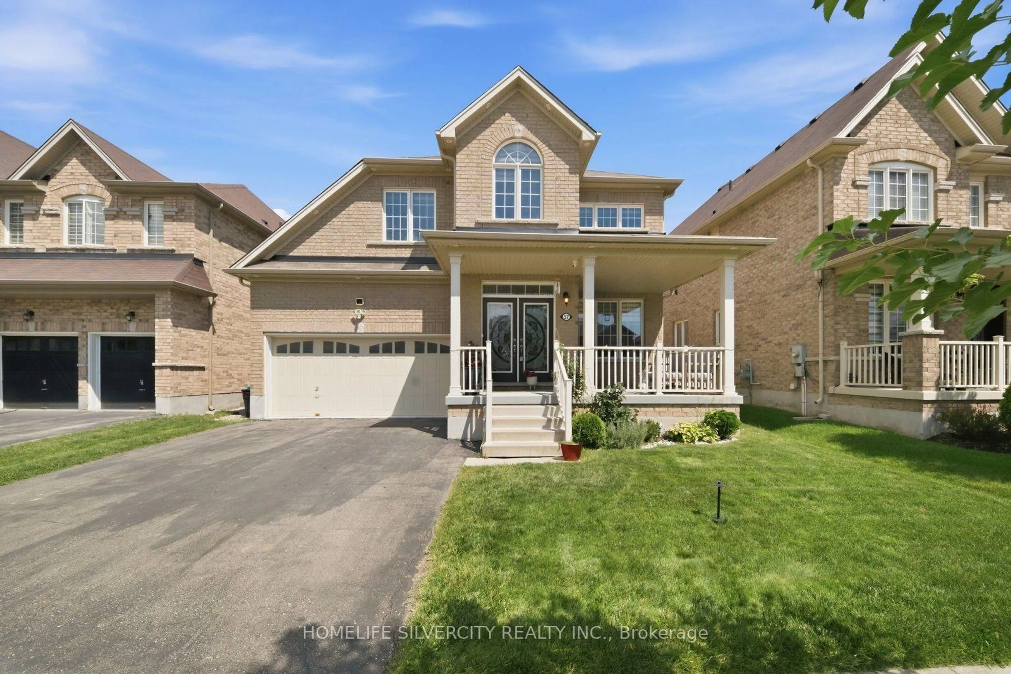 Home with brick exterior material, street for 57 Cheevers Rd, Brantford Ontario N3T 5L5