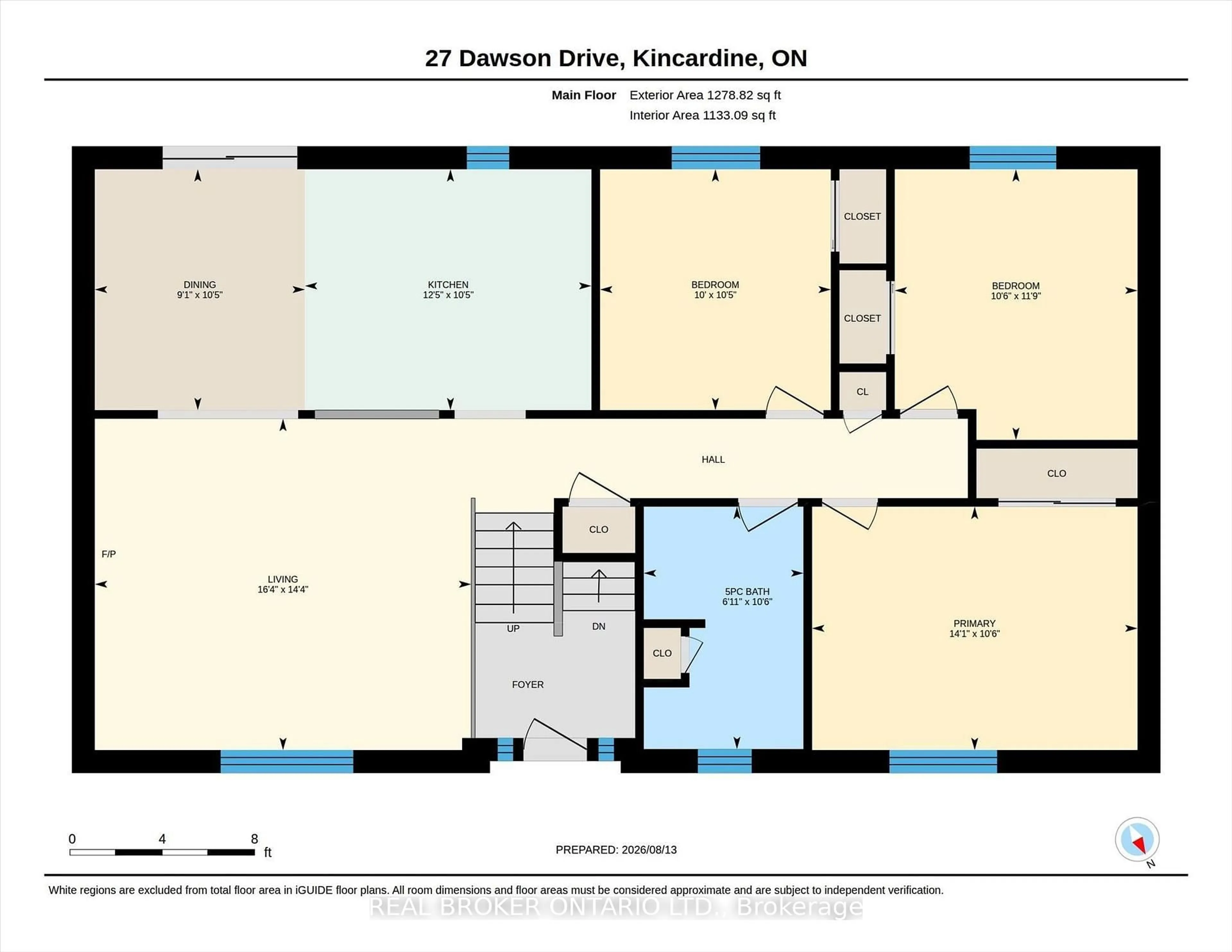 Floor plan for 27 Dawson Dr, Kincardine Ontario N2Z 2X6