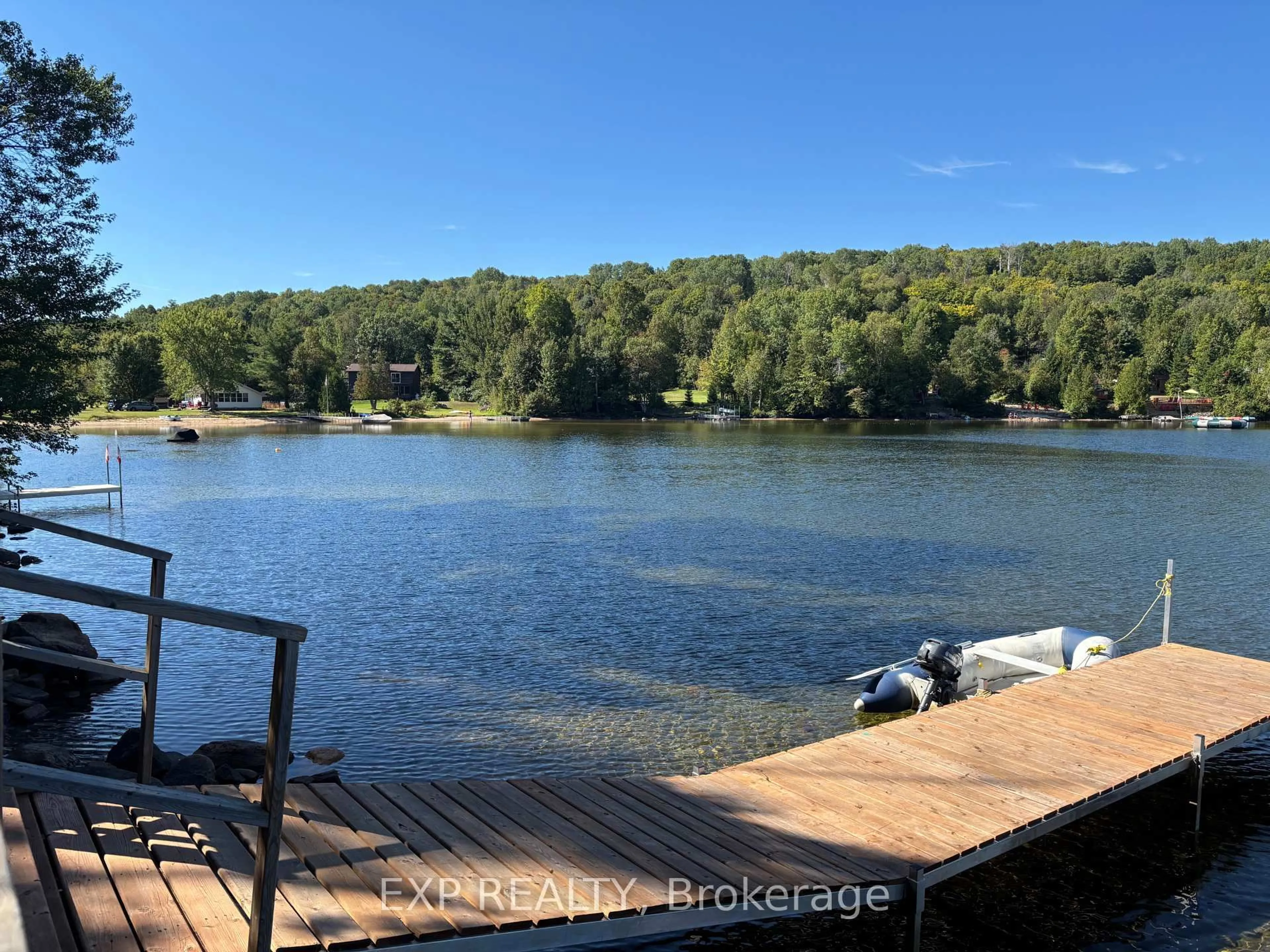 A pic from outside/outdoor area/front of a property/back of a property/a pic from drone, water/lake/river/ocean view for 134 Carson Heights Rd, Barry's Bay Ontario K0J 1B0