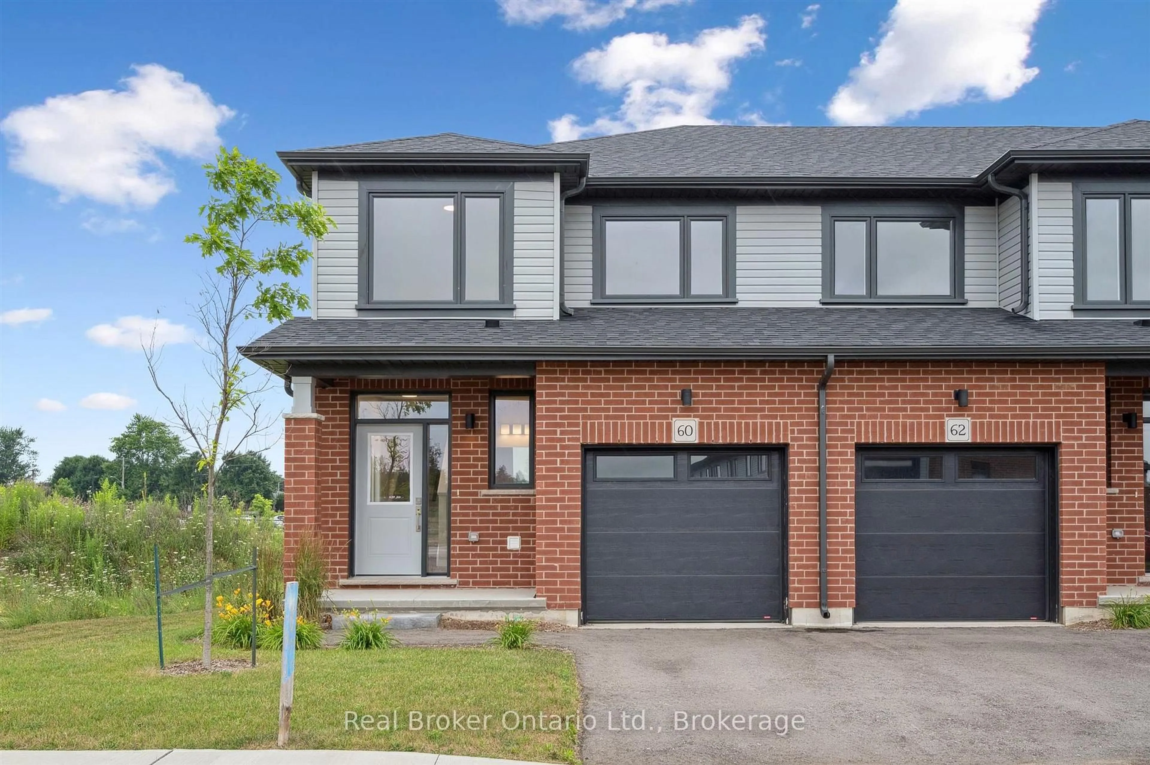 Home with brick exterior material, street for 60 Ayr Meadows Cres, North Dumfries Ontario N0B 1E0