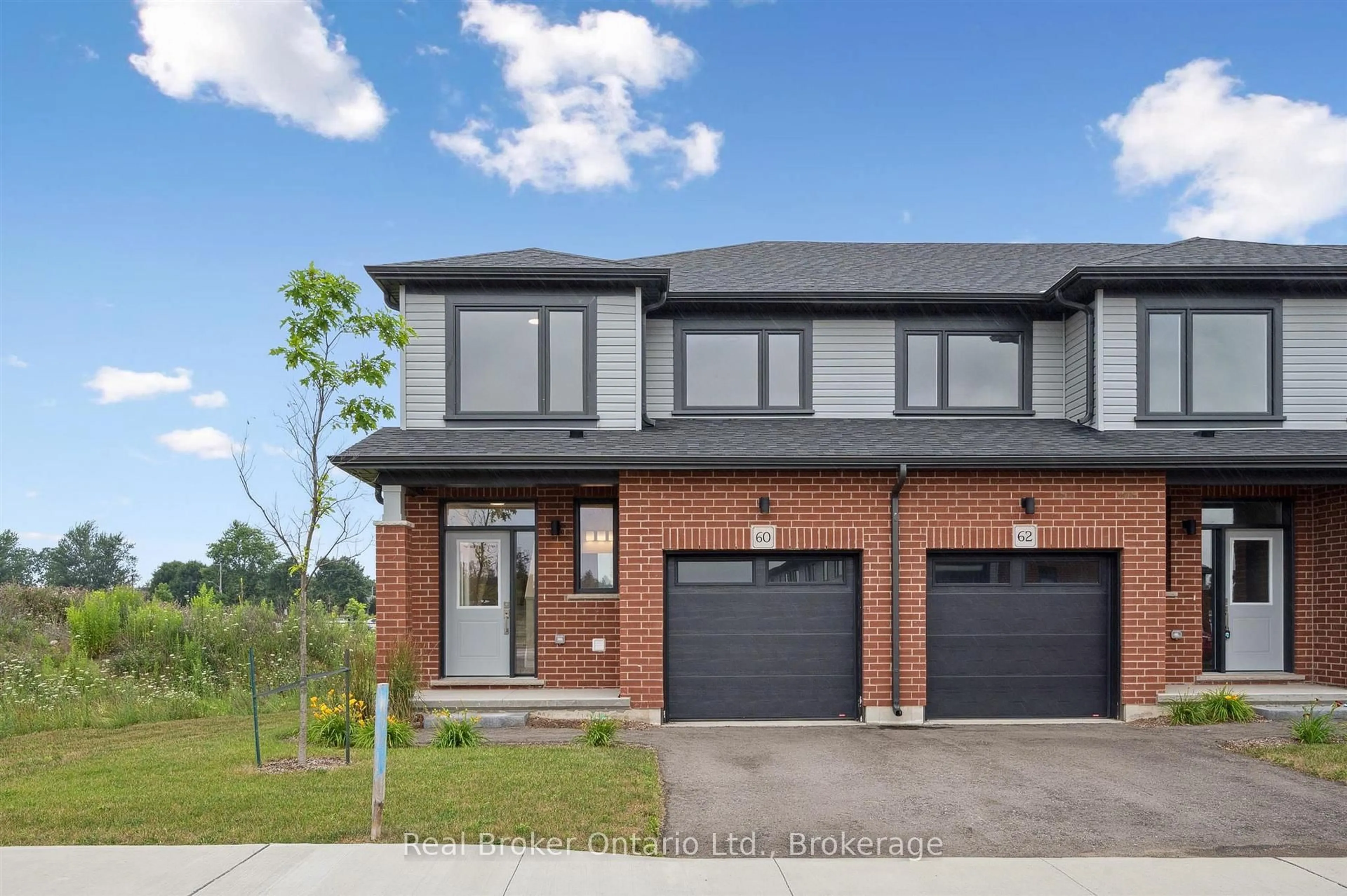 Home with brick exterior material, street for 60 Ayr Meadows Cres, North Dumfries Ontario N0B 1E0