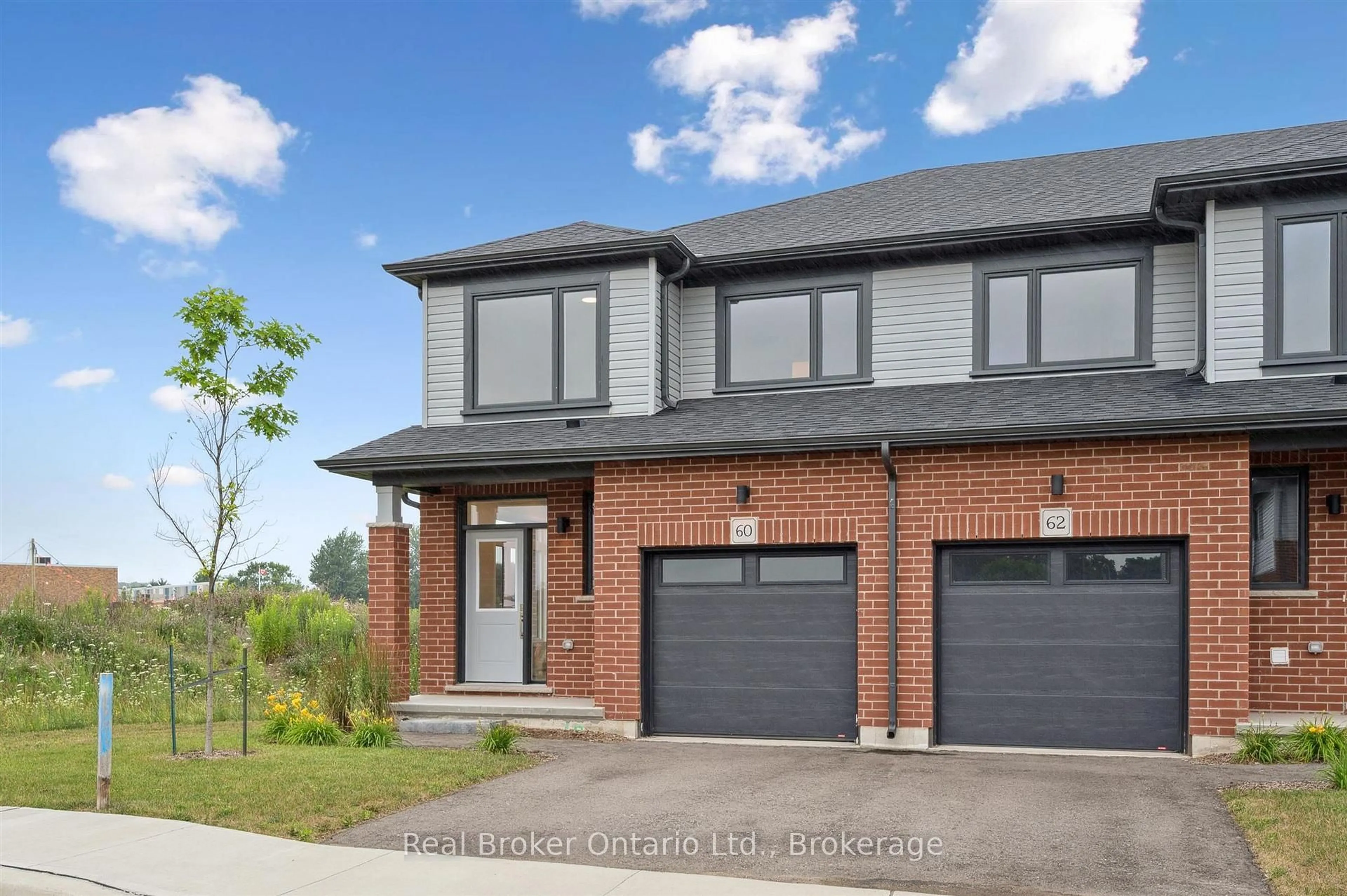 Home with brick exterior material, street for 60 Ayr Meadows Cres, North Dumfries Ontario N0B 1E0