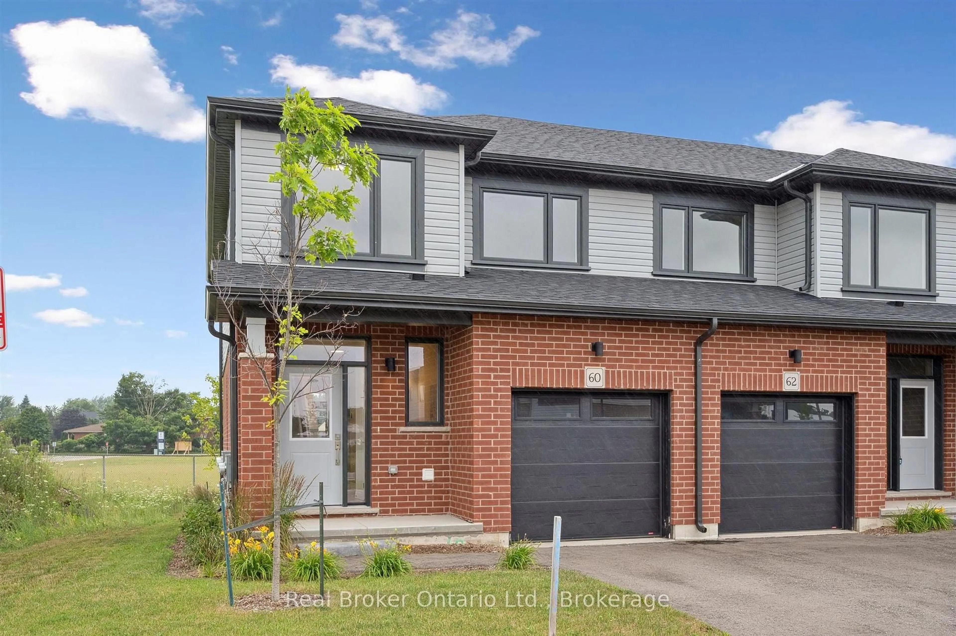 Home with brick exterior material, street for 60 Ayr Meadows Cres, North Dumfries Ontario N0B 1E0