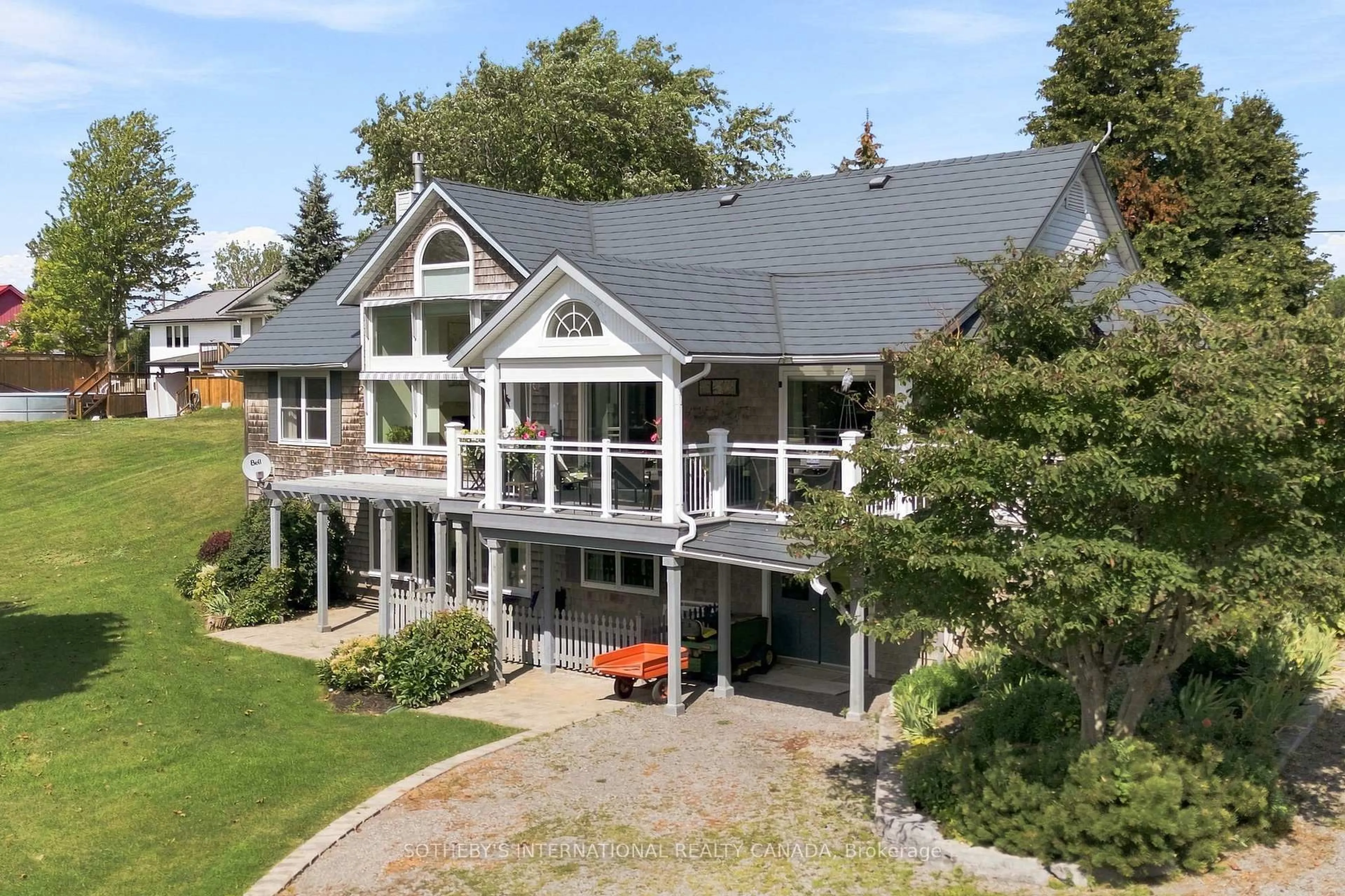 A pic from outside/outdoor area/front of a property/back of a property/a pic from drone, unknown for 1746 Old Milford Rd, Prince Edward County Ontario K0K 2P0