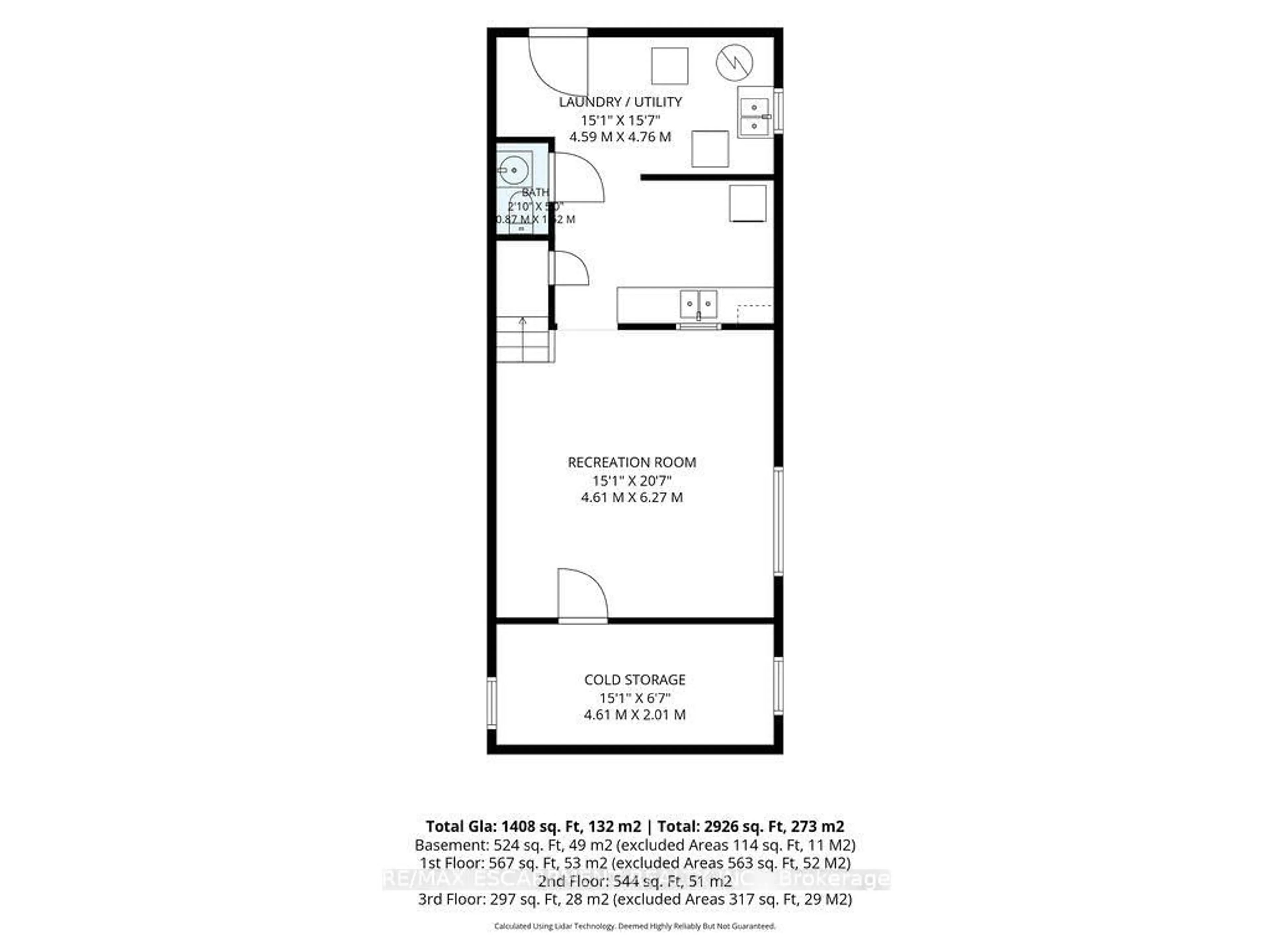 Floor plan for 66 Sherman Ave, Hamilton Ontario L8L 6M2