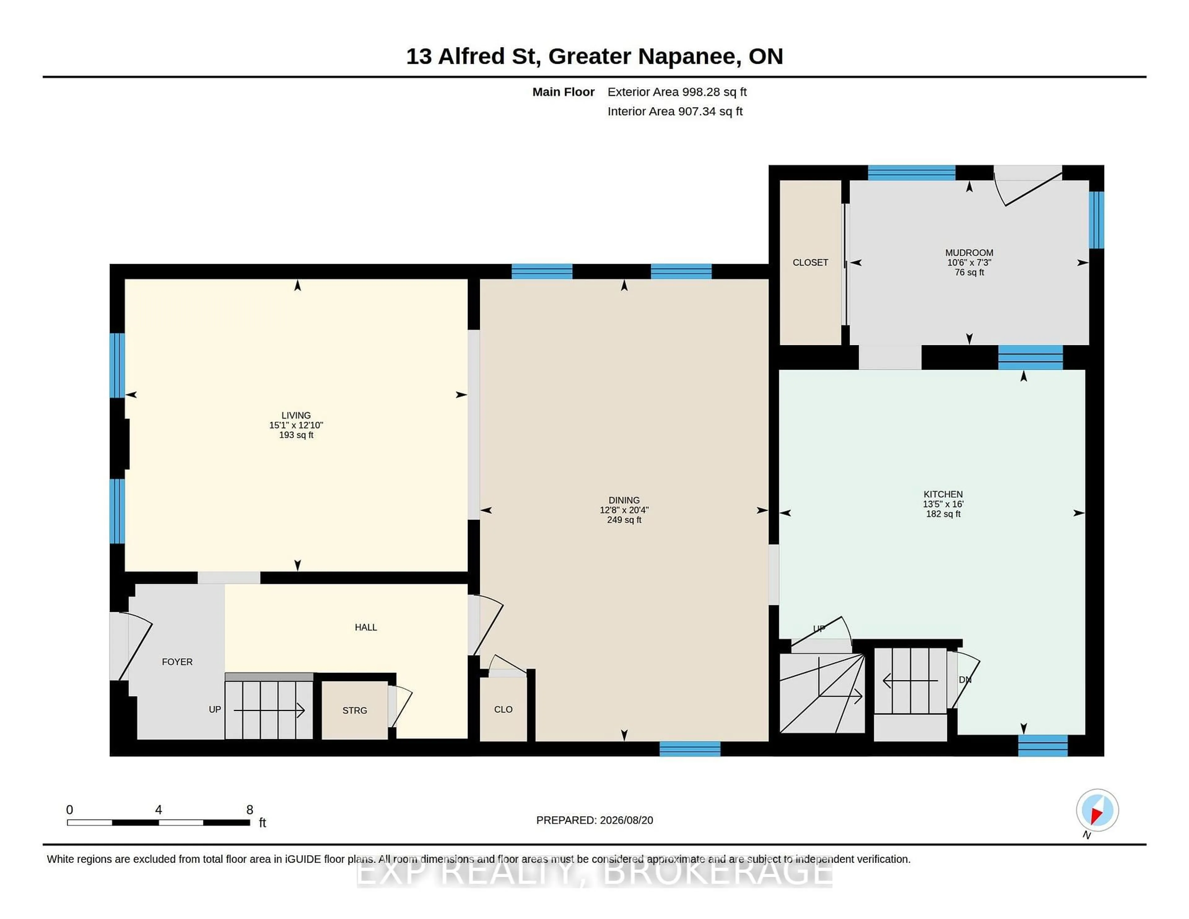 Floor plan for 13 ALFRED St, Greater Napanee Ontario K7R 3H8