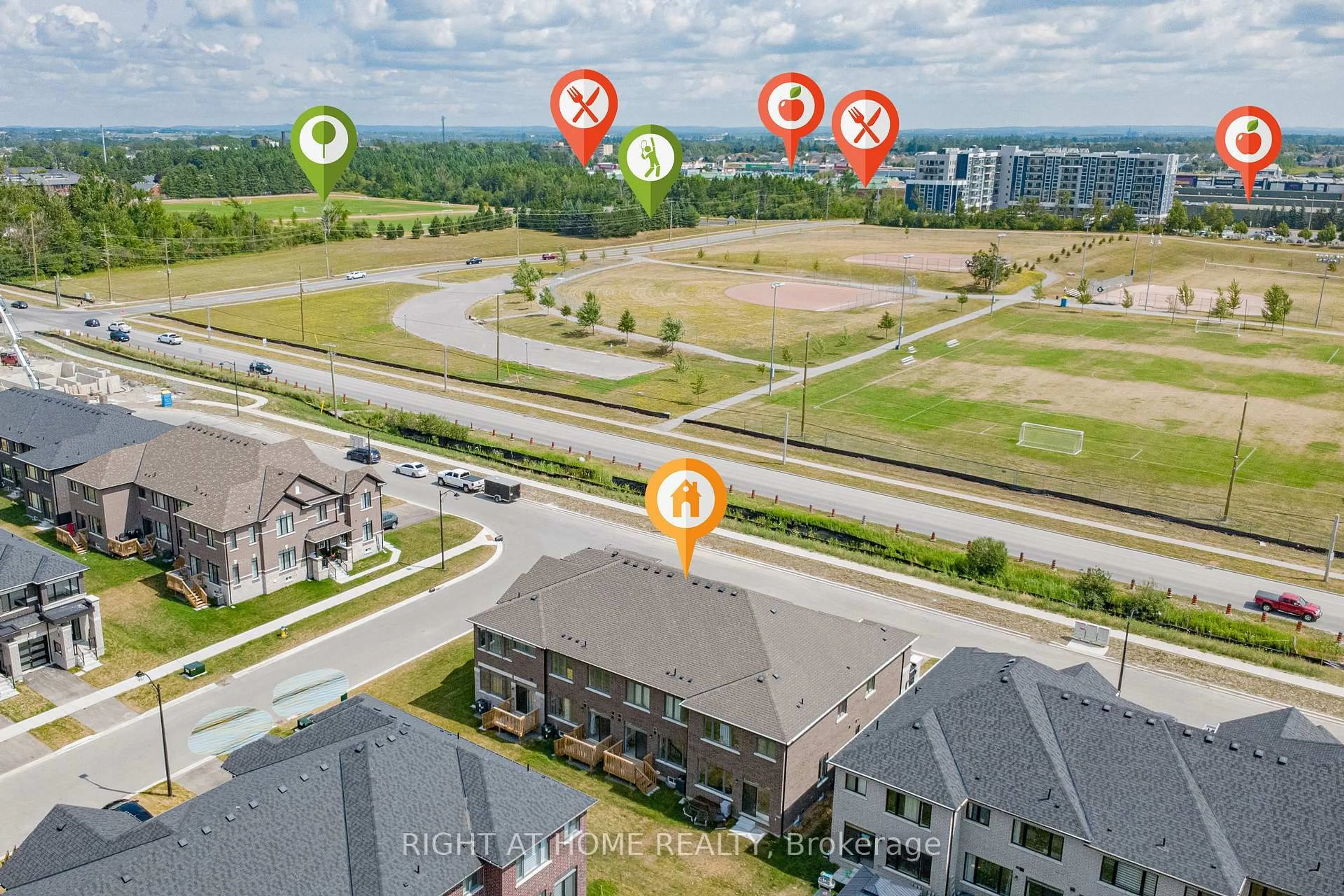 A pic from outside/outdoor area/front of a property/back of a property/a pic from drone, city buildings view from balcony for 66 Corley St, Kawartha Lakes Ontario K9V 6K2